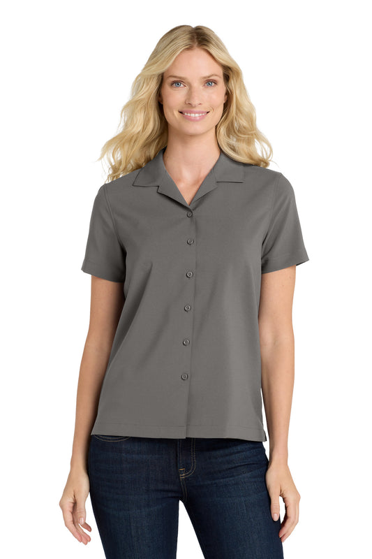 Port Authority Women's Short Sleeve Performance Staff Shirt LW400 - Graphite