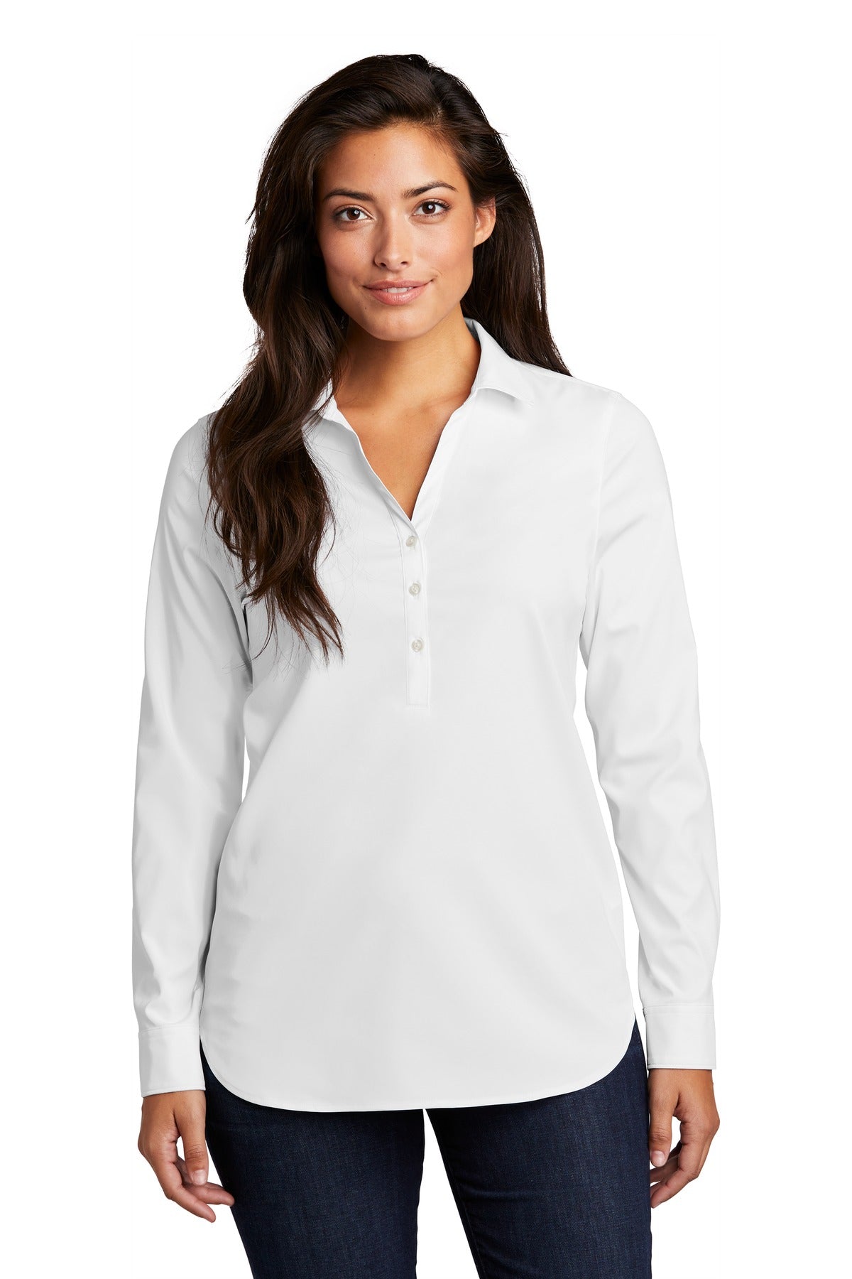 Port Authority  Ladies City Stretch Tunic LW680 - White