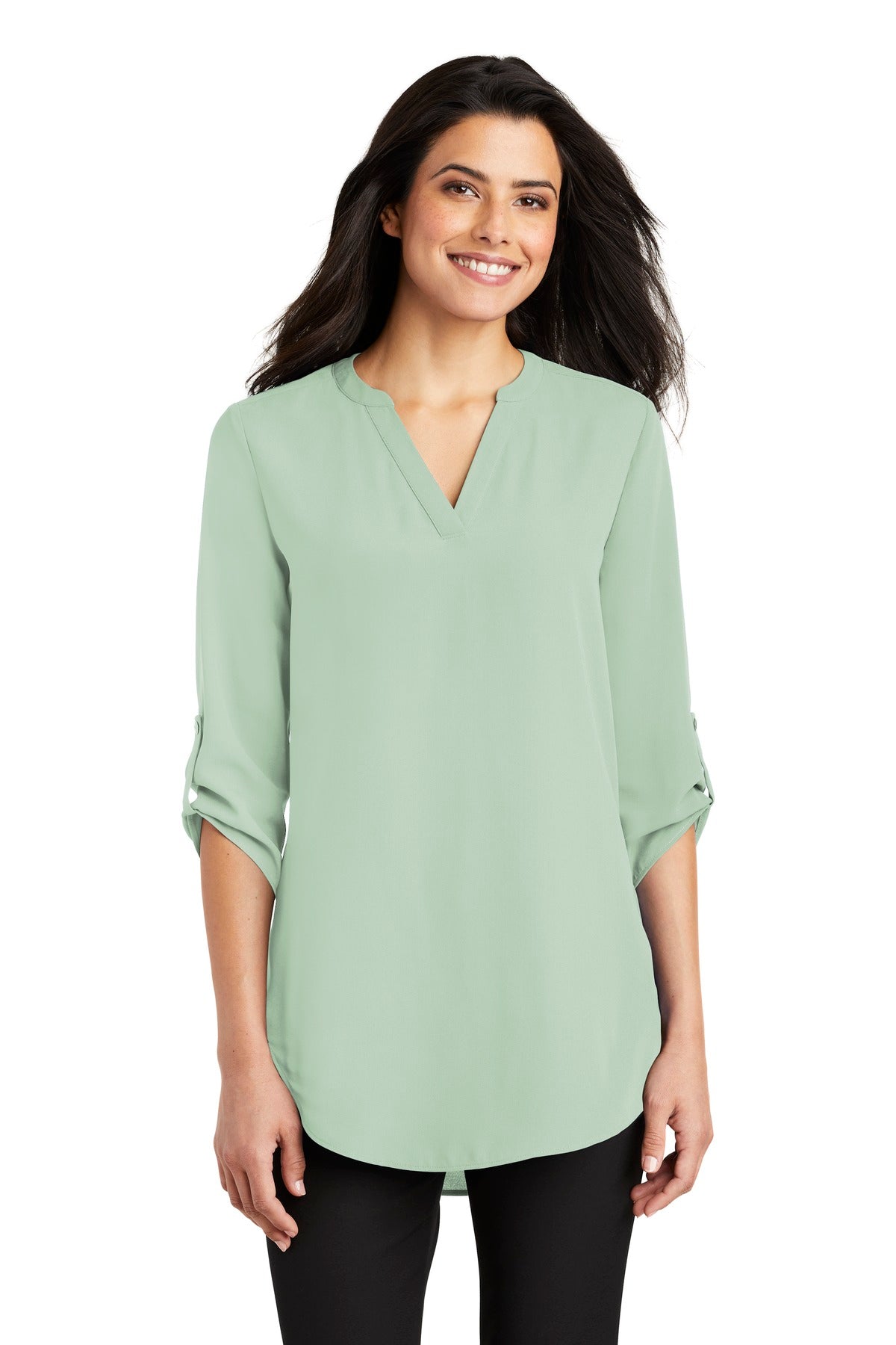 Port Authority Women's 3/4-Sleeve Tunic Blouse. LW701 - Misty Sage
