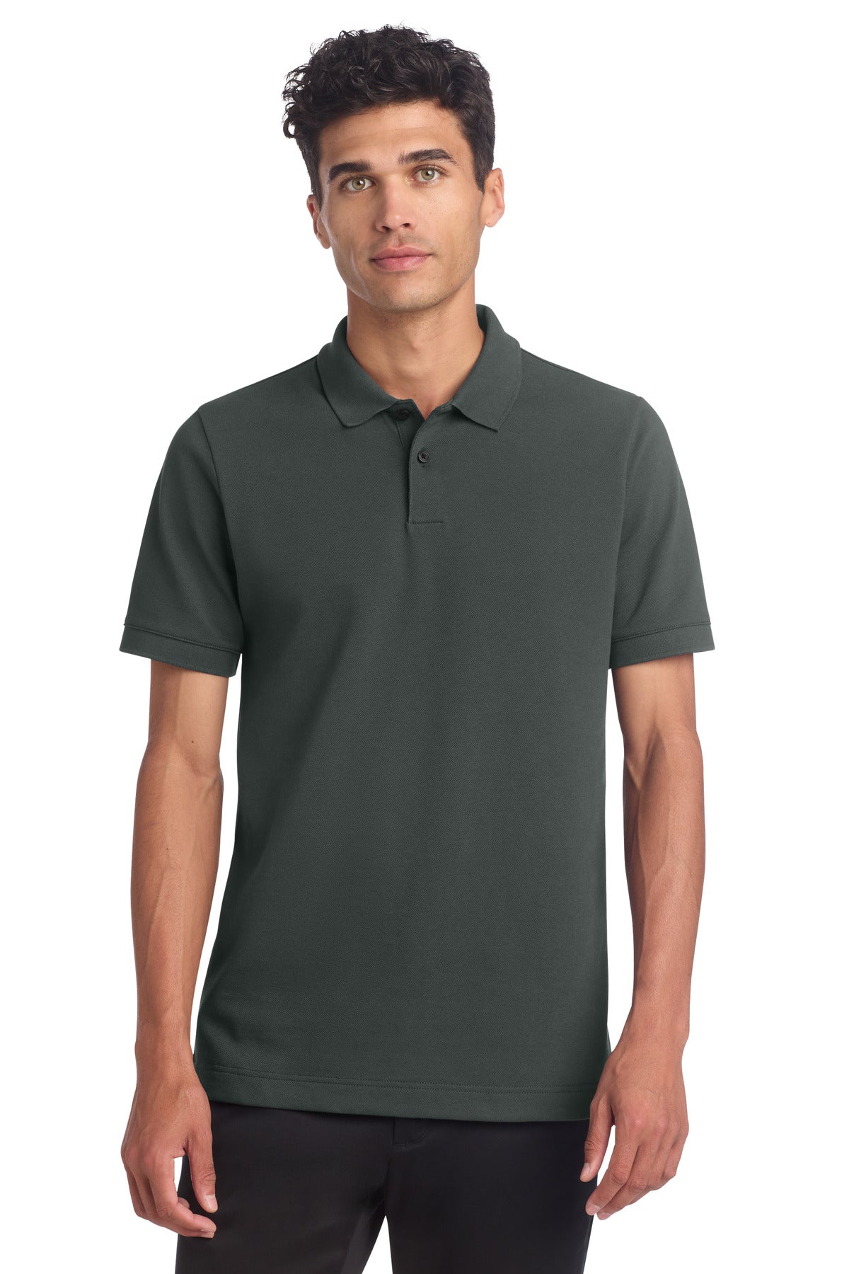Mercer+Mettle Stretch Heavyweight Pique Polo MM1000 - Anchor Grey
