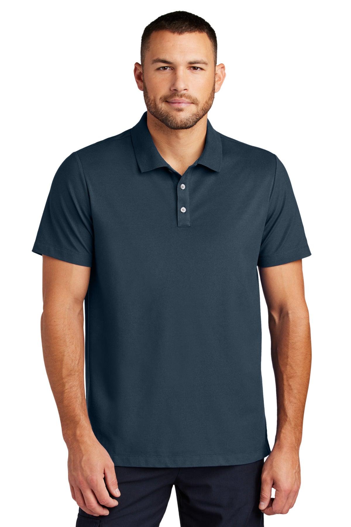 Mercer+Mettle Stretch Pique Polo MM1004 - Night Navy