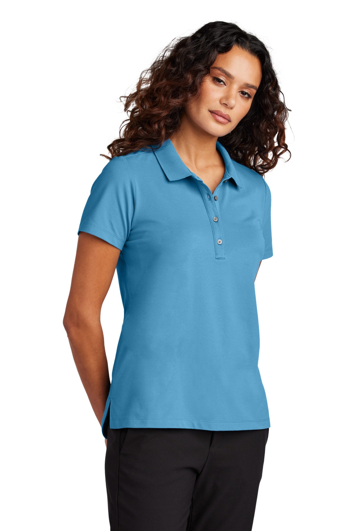 Mercer+Mettle Women's Stretch Pique Polo MM1005 - Parisian Blue