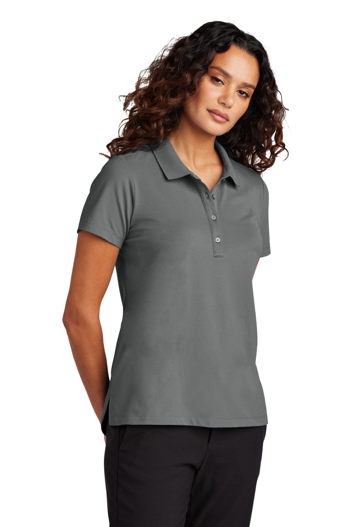Mercer+Mettle Women's Stretch Pique Polo MM1005 - Storm Grey
