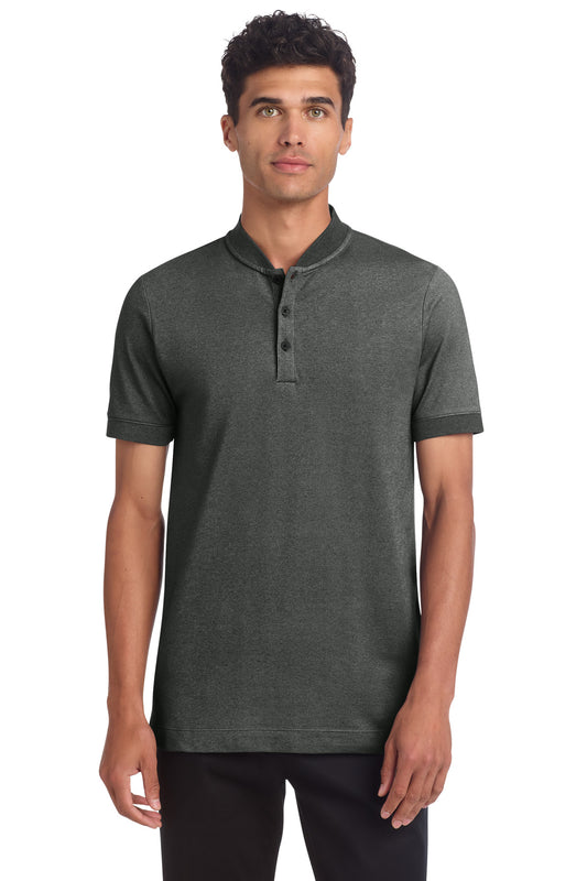 Mercer+Mettle Stretch Pique Henley MM1008 - Anchor Grey Heather