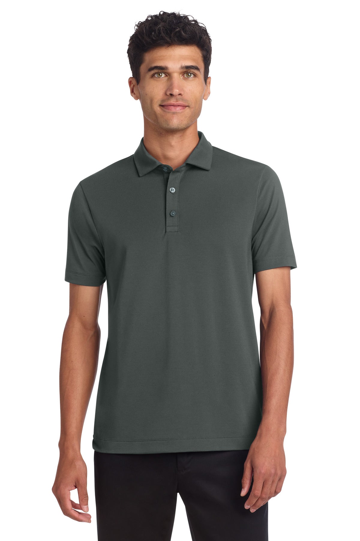 Mercer+Mettle Stretch Jersey Polo MM1014 - Anchor Grey