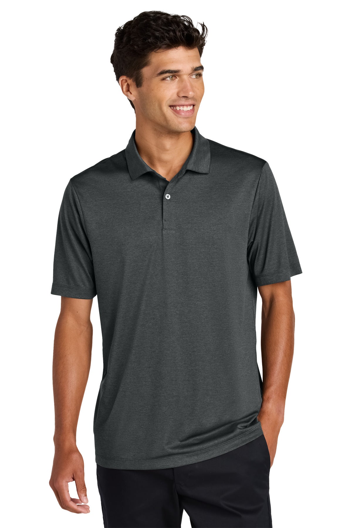 Mercer+Mettle Recharge Jersey Polo MM1020 - Anchor Grey Heather