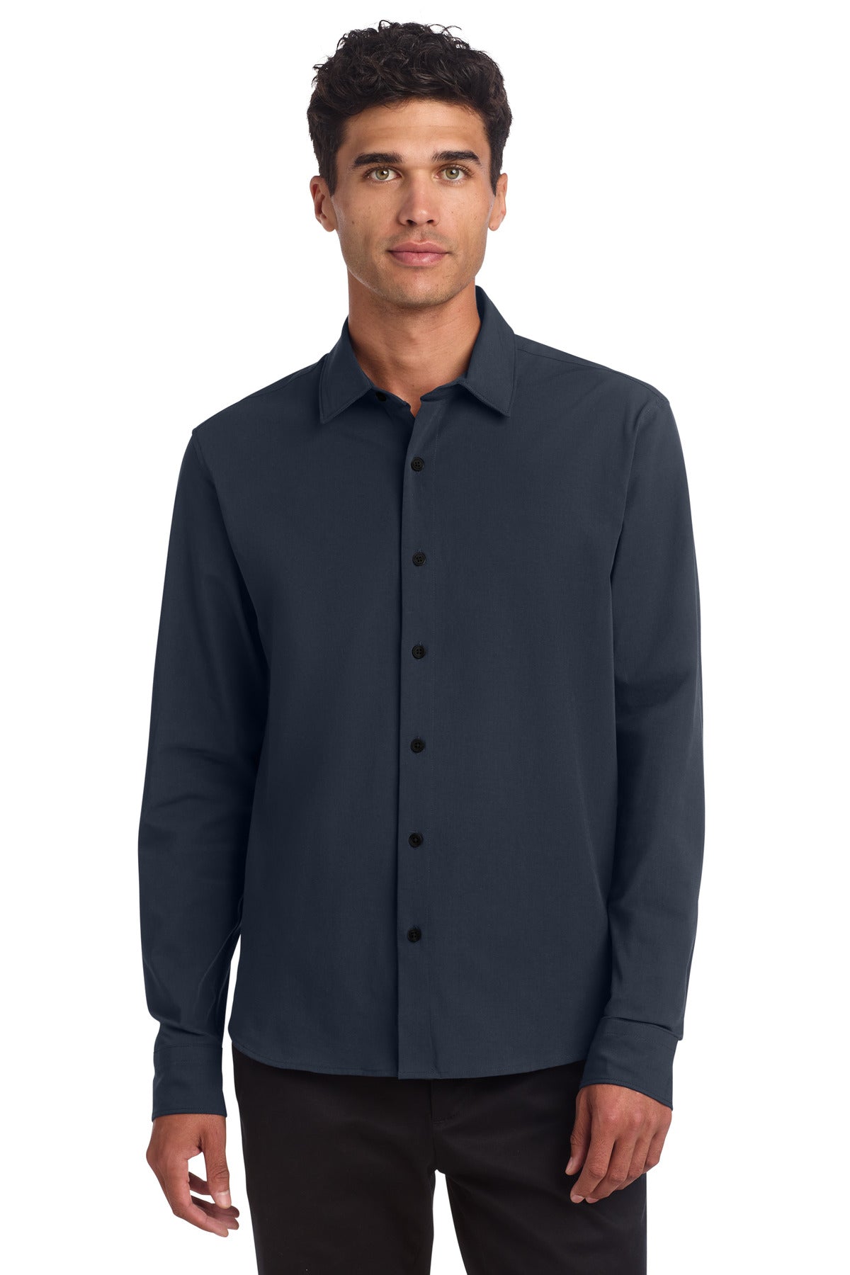 Mercer+Mettle Long Sleeve Stretch Woven Shirt MM2000 - Night Navy