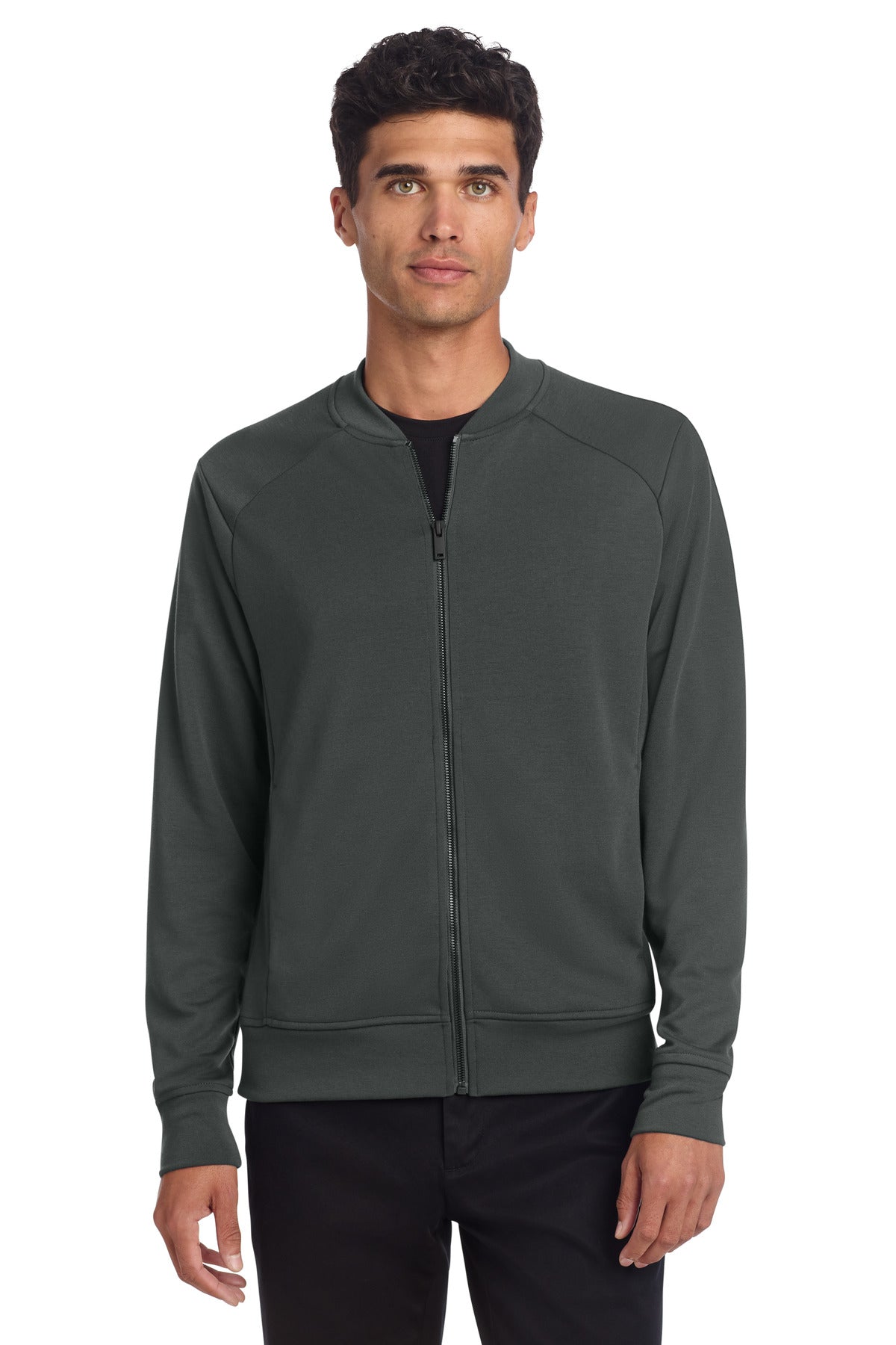 Mercer+Mettle Double-Knit Bomber MM3000 - Anchor Grey