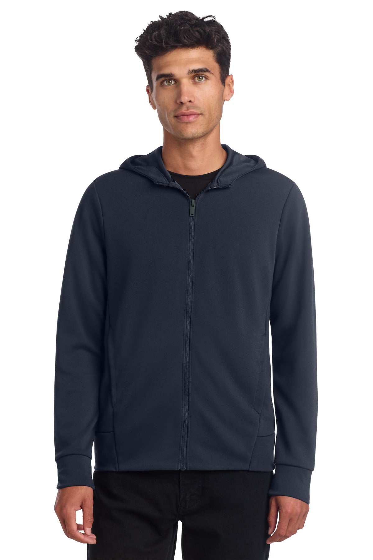 Mercer+Mettle Double-Knit Full-Zip Hoodie MM3002 - Night Navy