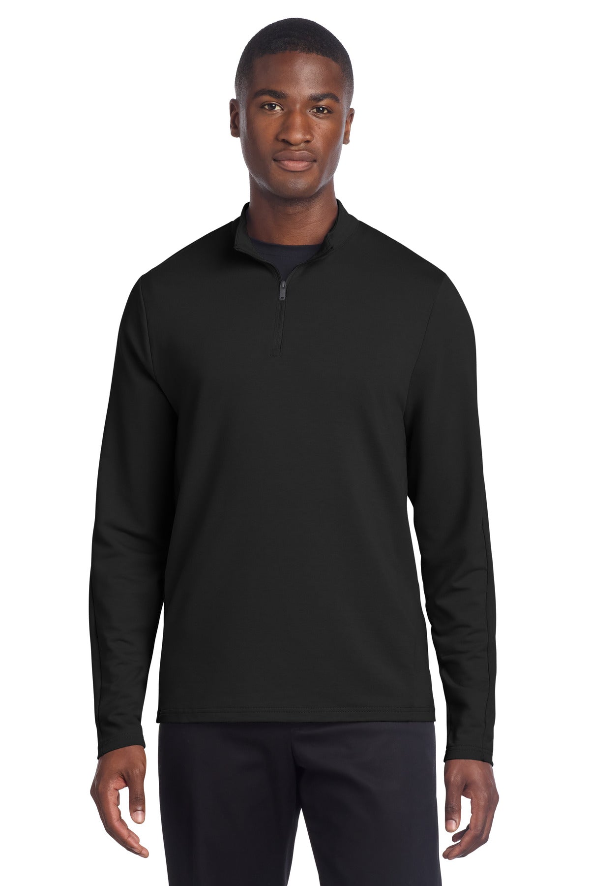 Mercer+Mettle Stretch 1/4-Zip Pullover MM3010 - Deep Black