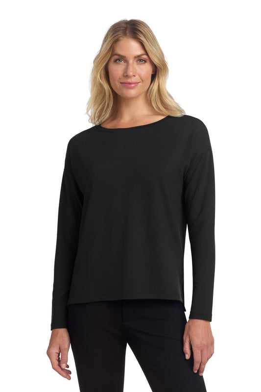 Mercer+Mettle Women's Stretch Drop Shoulder Pullover MM3013 - Deep Black