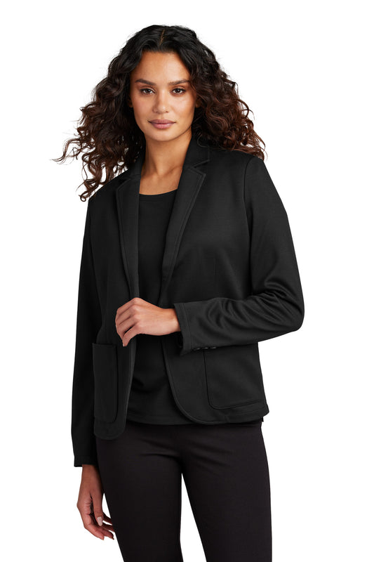 Mercer+Mettle Women's Relaxed Knit Blazer MM3031 - Deep Black