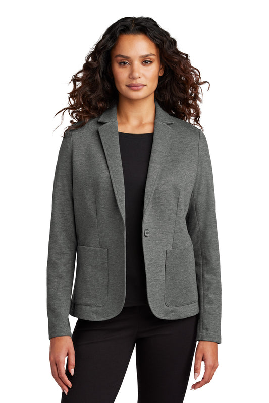 Mercer+Mettle Women's Relaxed Knit Blazer MM3031 - Storm Grey Heather