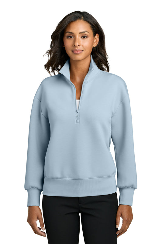 Mercer+Mettle Women's Soft Spacer 1/4-Zip MM3101 - Celestial Blue