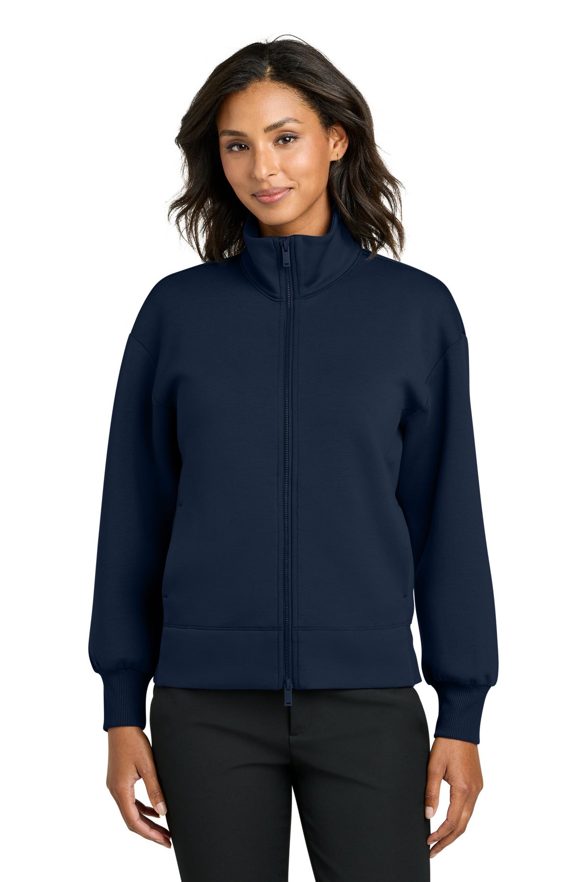 Mercer+Mettle Women's Soft Spacer Full-Zip MM3103 - Night Navy