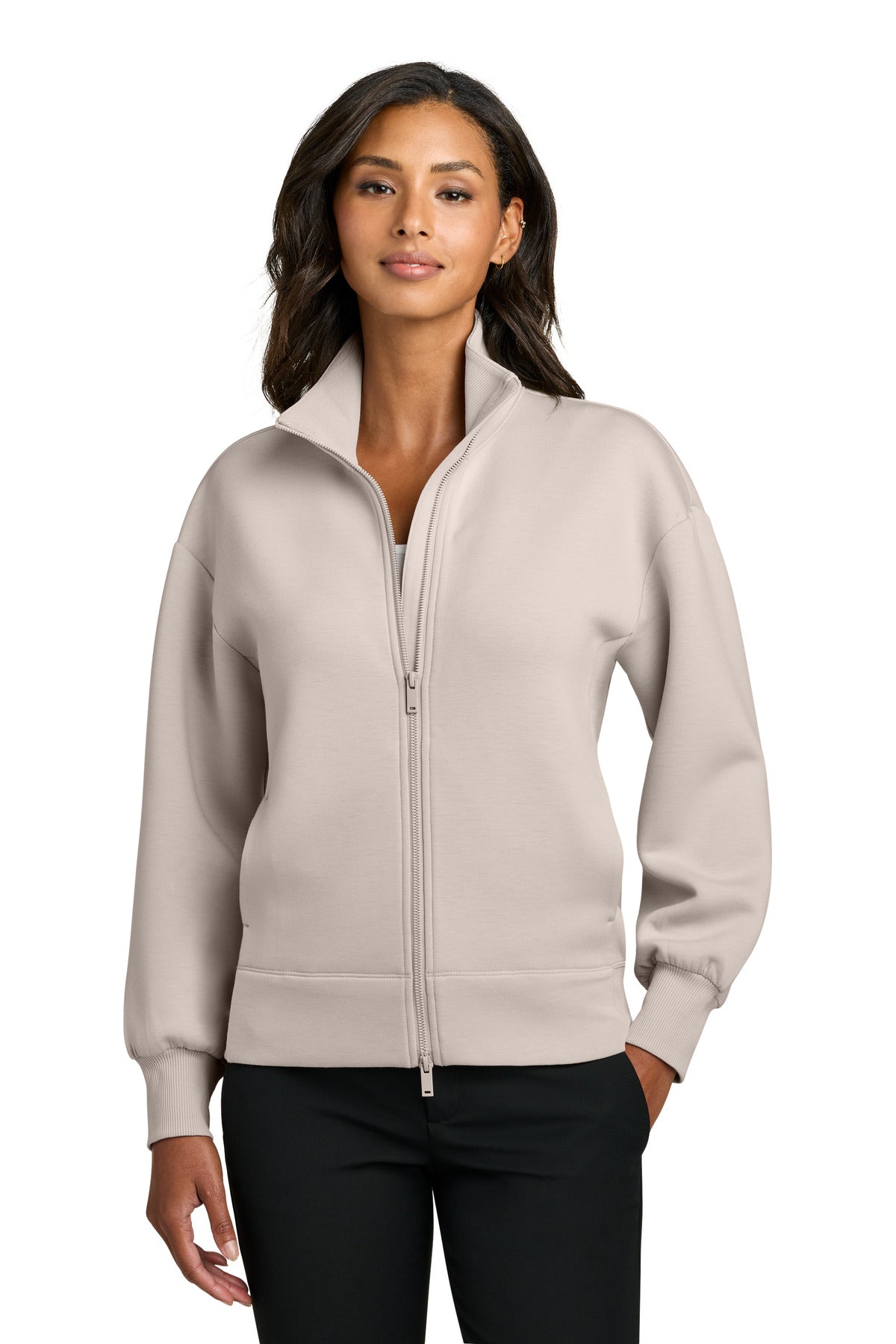 Mercer+Mettle Women's Soft Spacer Full-Zip MM3103 - Warm Quartz