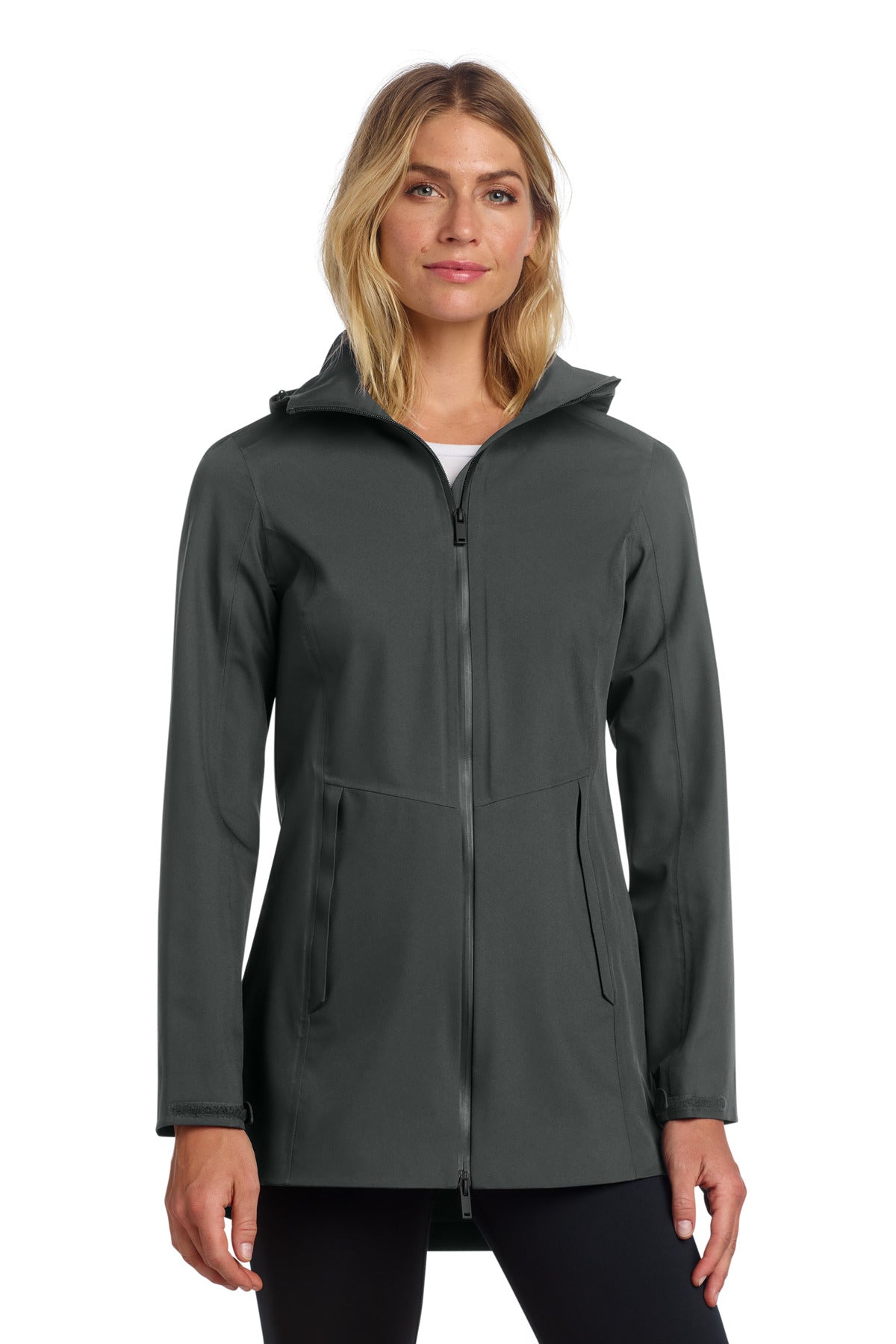Mercer+Mettle Women's Waterproof Rain Shell MM7001 - Anchor Grey
