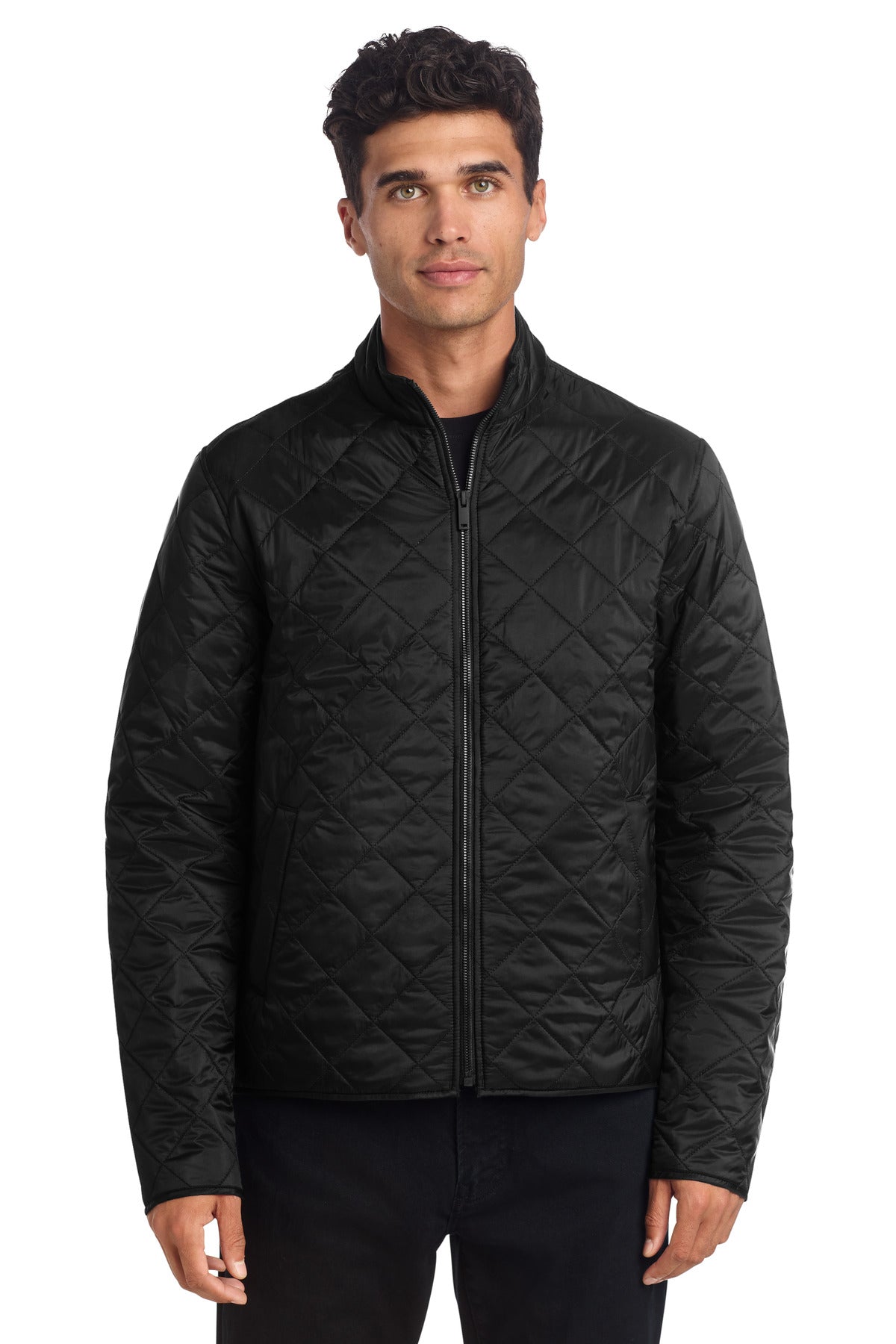 Mercer+Mettle Quilted Full-Zip Jacket MM7200 - Deep Black