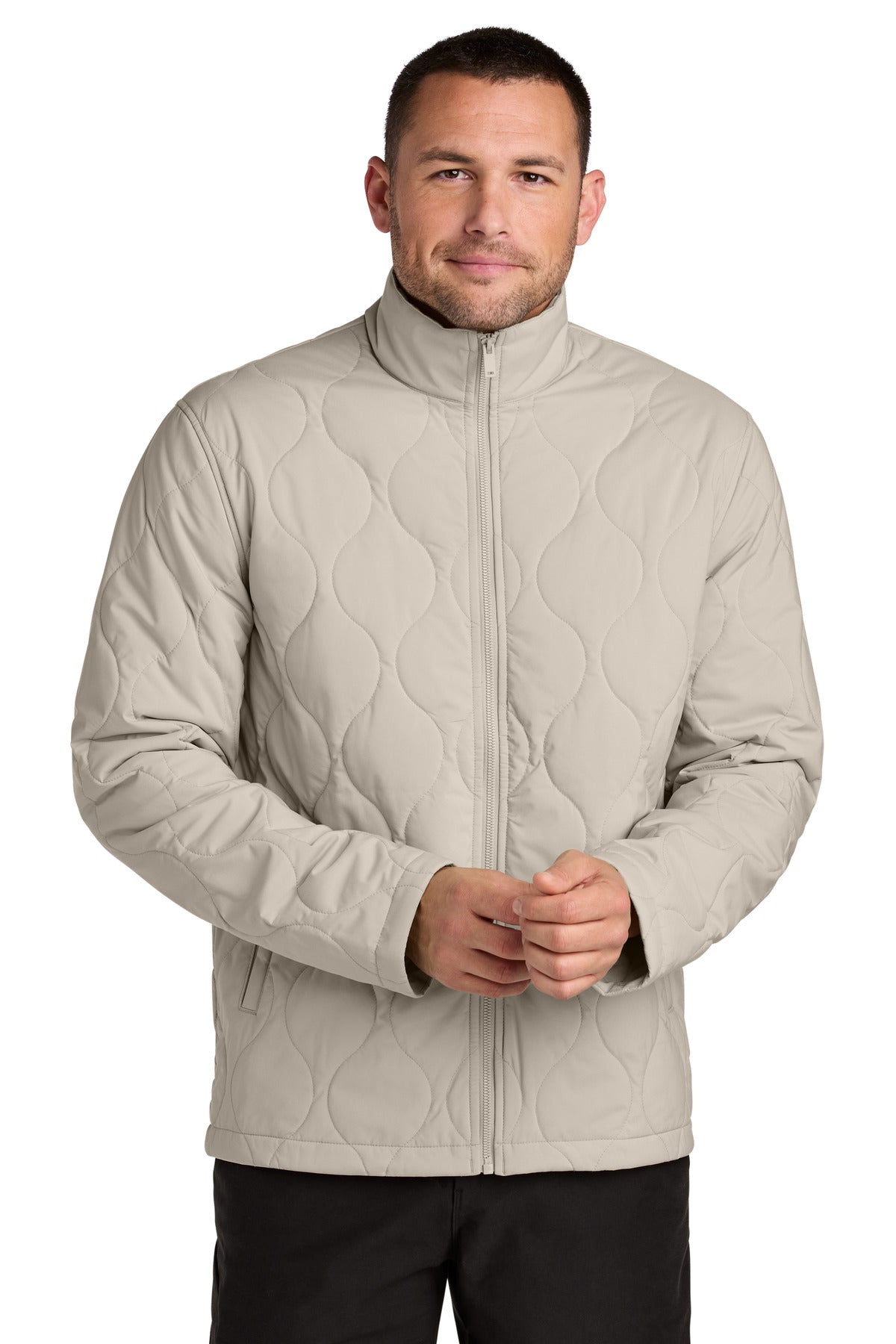 Mercer+Mettle Quilted Liner Jacket MM7202 - Almond