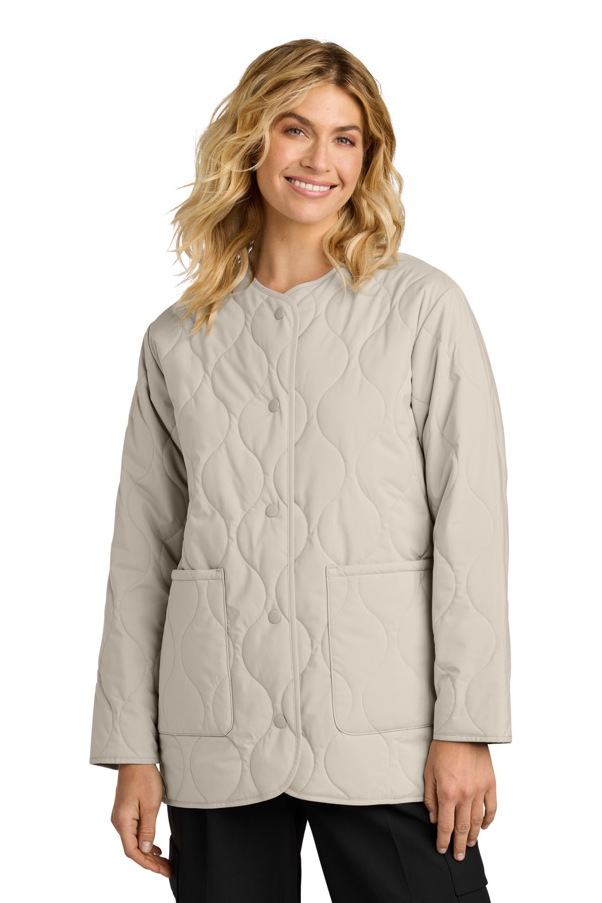 Mercer+Mettle Women's Quilted Liner Jacket MM7203 - Almond