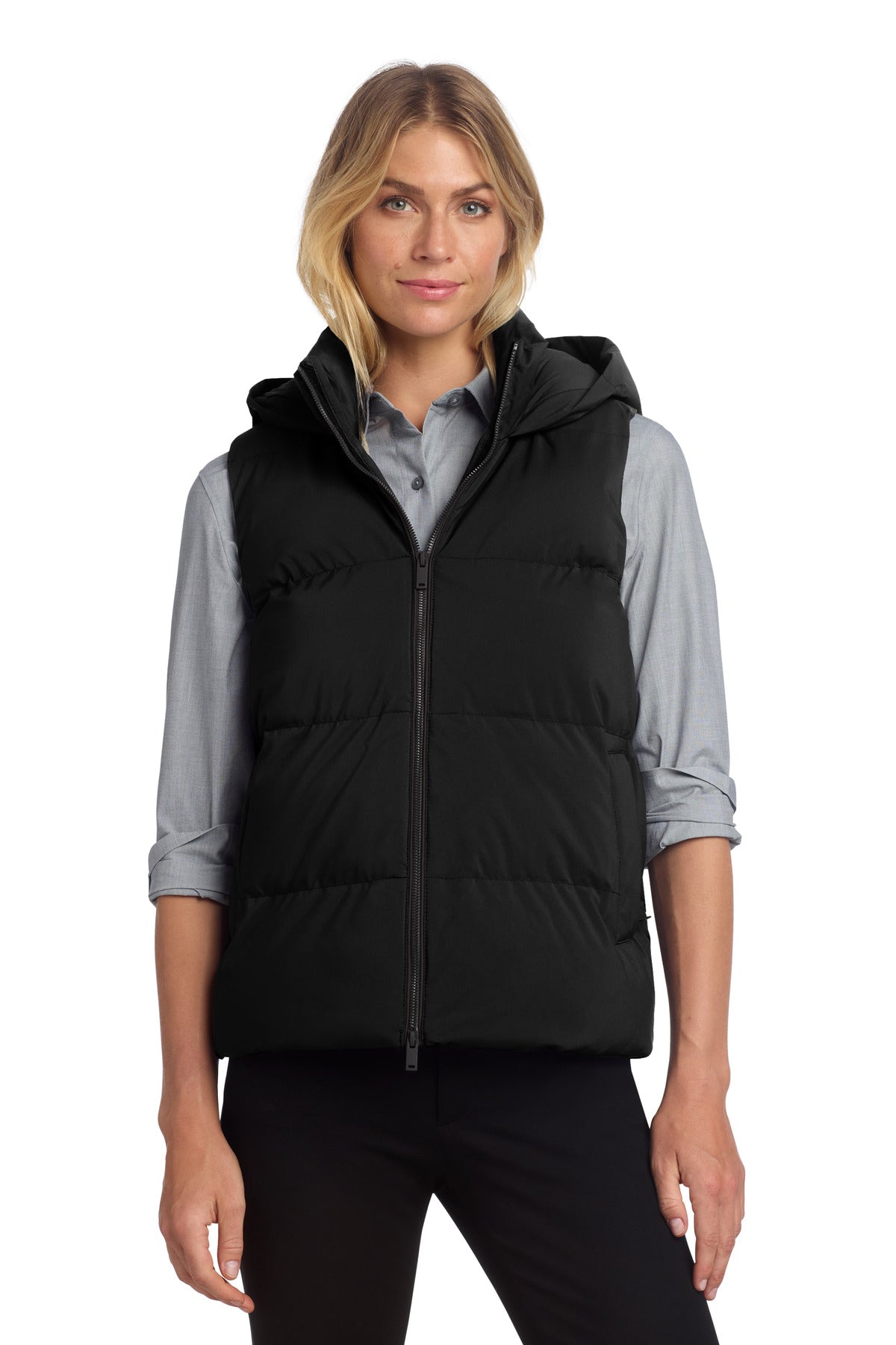 Mercer+Mettle Women's Puffy Vest MM7217 - Deep Black
