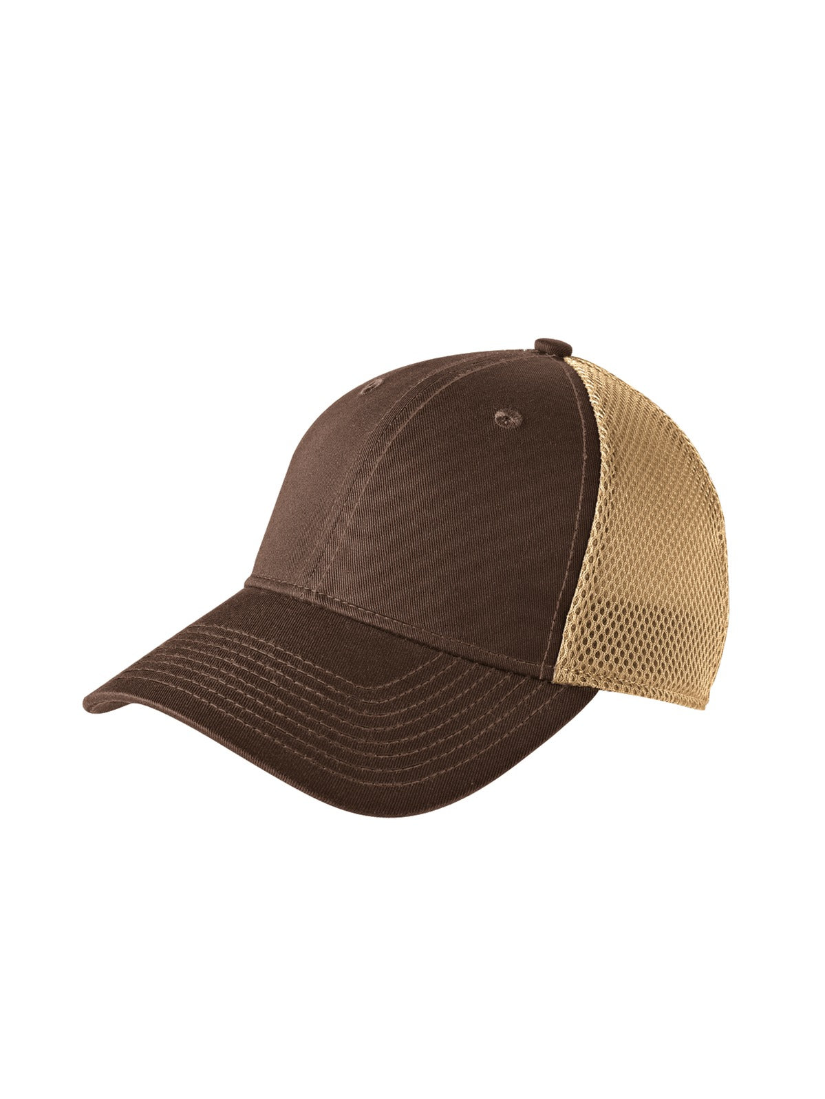 New Era - Stretch Mesh Cap.  NE1020 - Chocolate/ Khaki