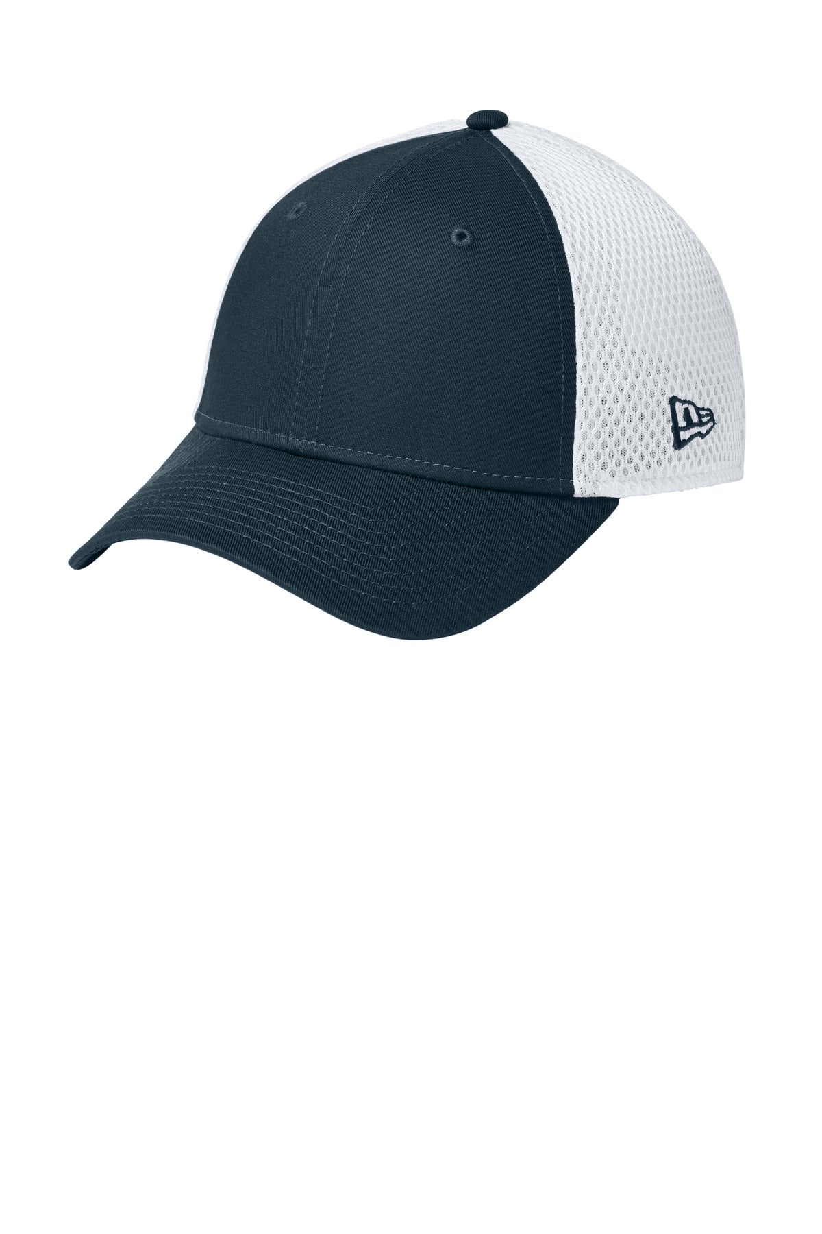 New Era - Stretch Mesh Cap.  NE1020 - Flag Deep Navy/ White
