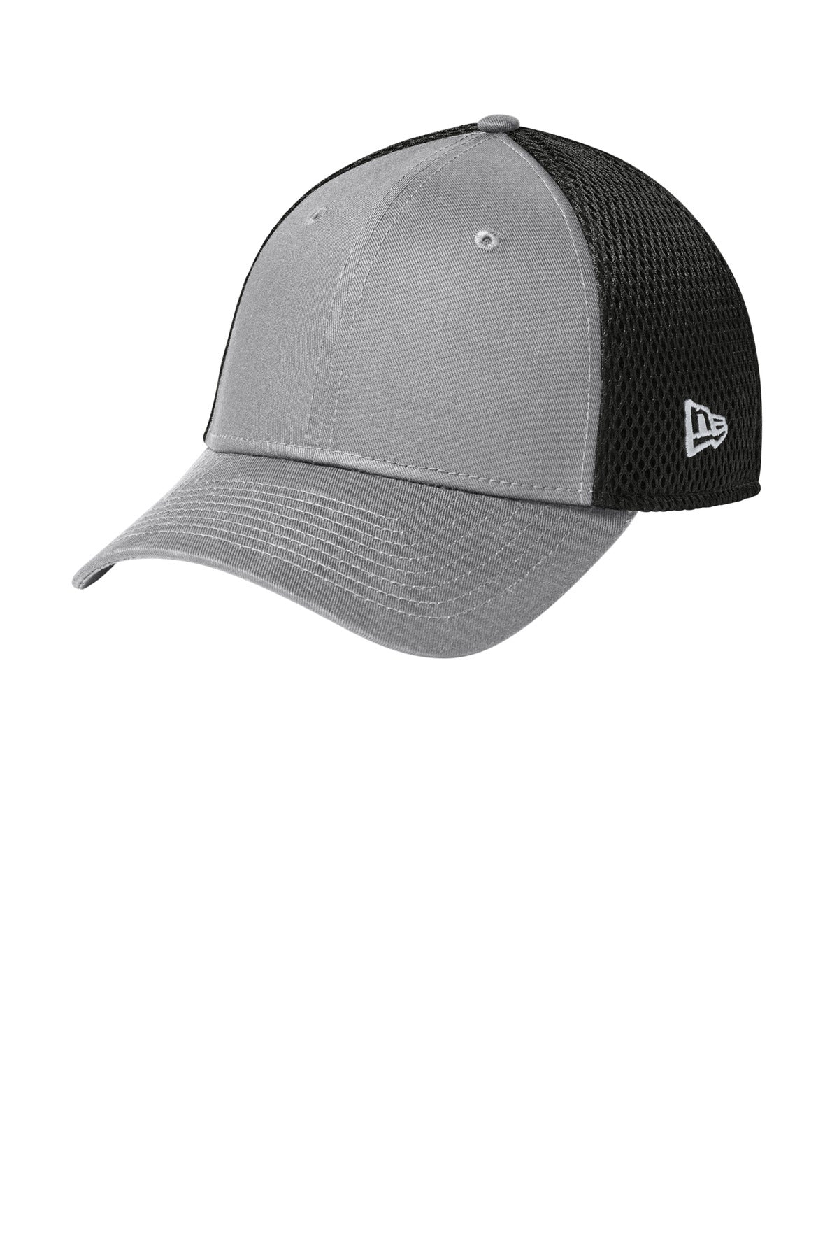 New Era - Stretch Mesh Cap.  NE1020 - Flag Grey/ Black