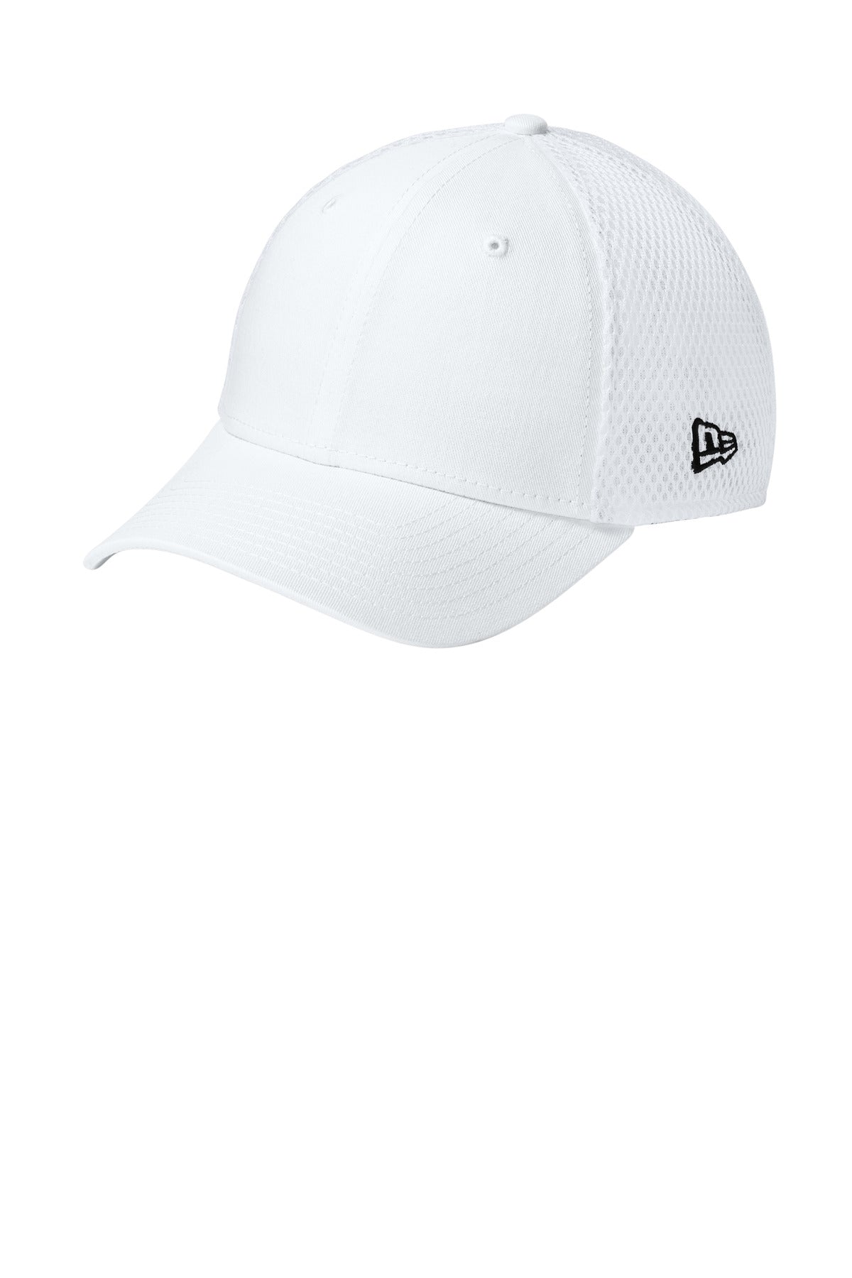 New Era - Stretch Mesh Cap.  NE1020 - Flag White/ White