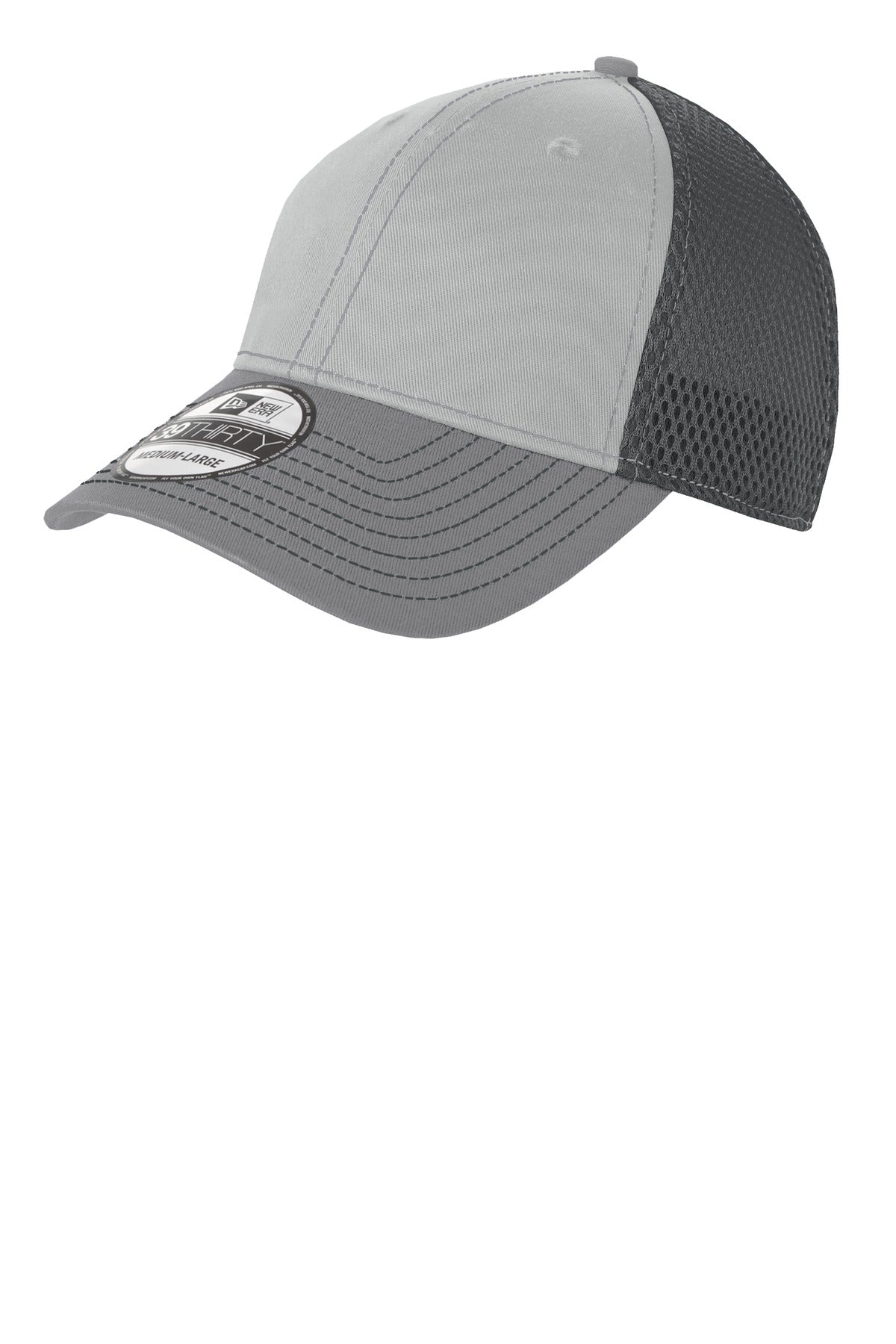 New Era - Stretch Mesh Contrast Stitch Cap. NE1120 - Grey/ Steel/ Graphite