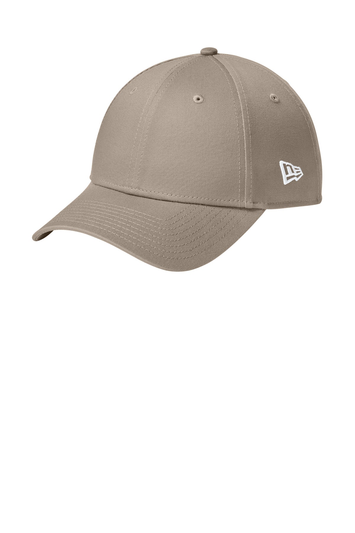 New Era - Adjustable Structured Cap.  NE200 - Flag Khaki