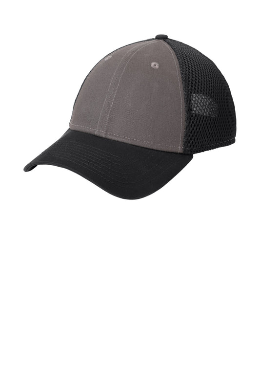 New Era Snapback Contrast Front Mesh Cap. NE204 - Charcoal/ Black