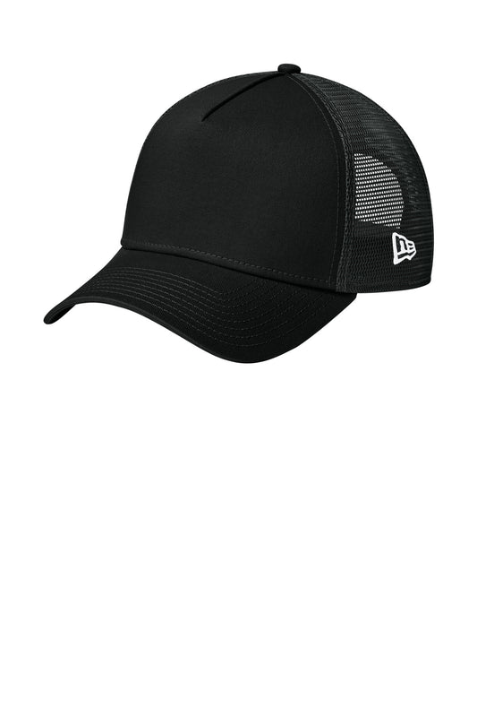 New Era Snapback Trucker Cap. NE205 - Flag Black/ Black