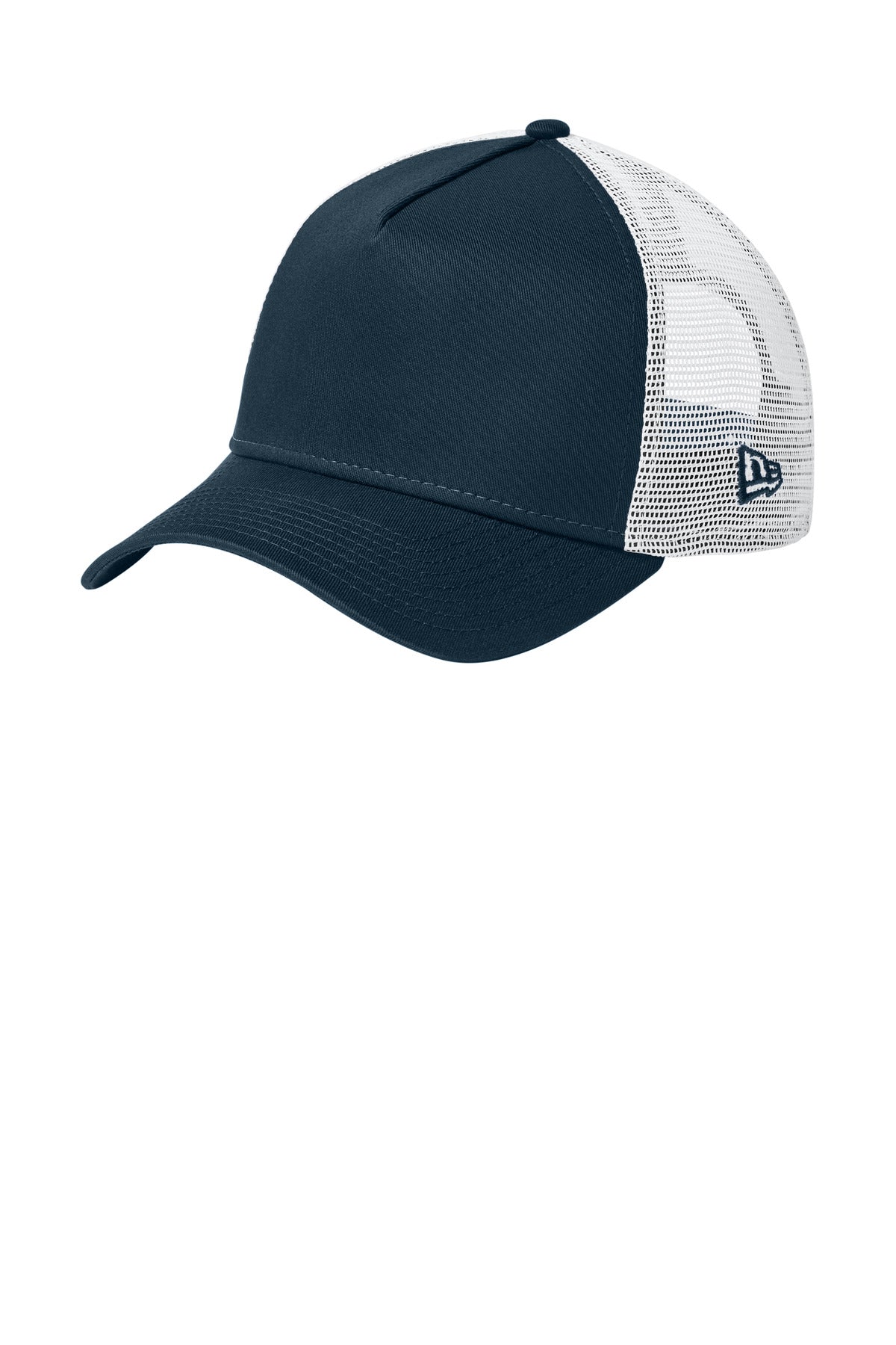 New Era Snapback Trucker Cap. NE205 - Flag Deep Navy/ White