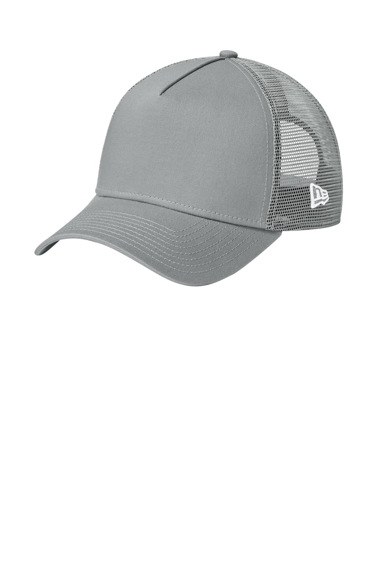 New Era Snapback Trucker Cap. NE205 - Flag Grey/ Grey