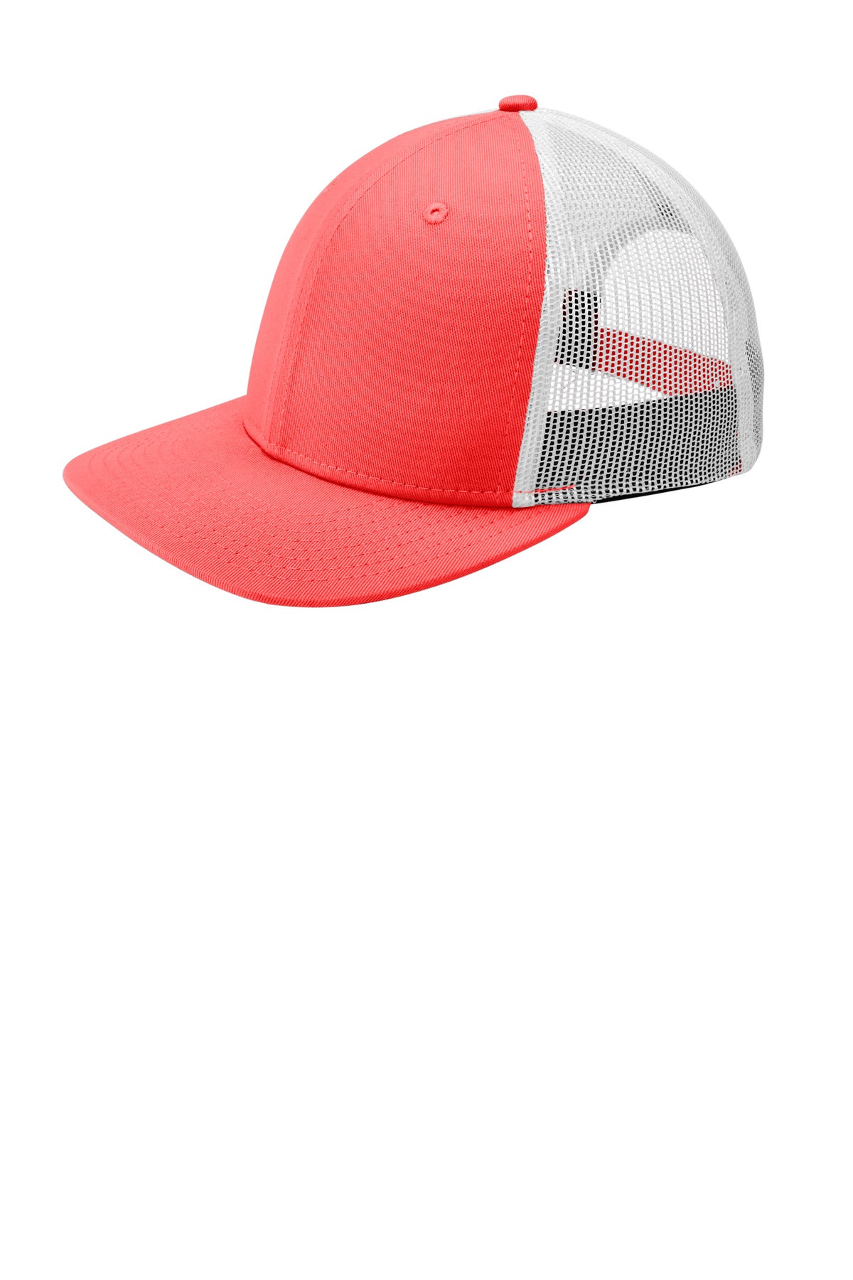 New Era   Snapback Low Profile Trucker Cap   NE207 - Coral/ White