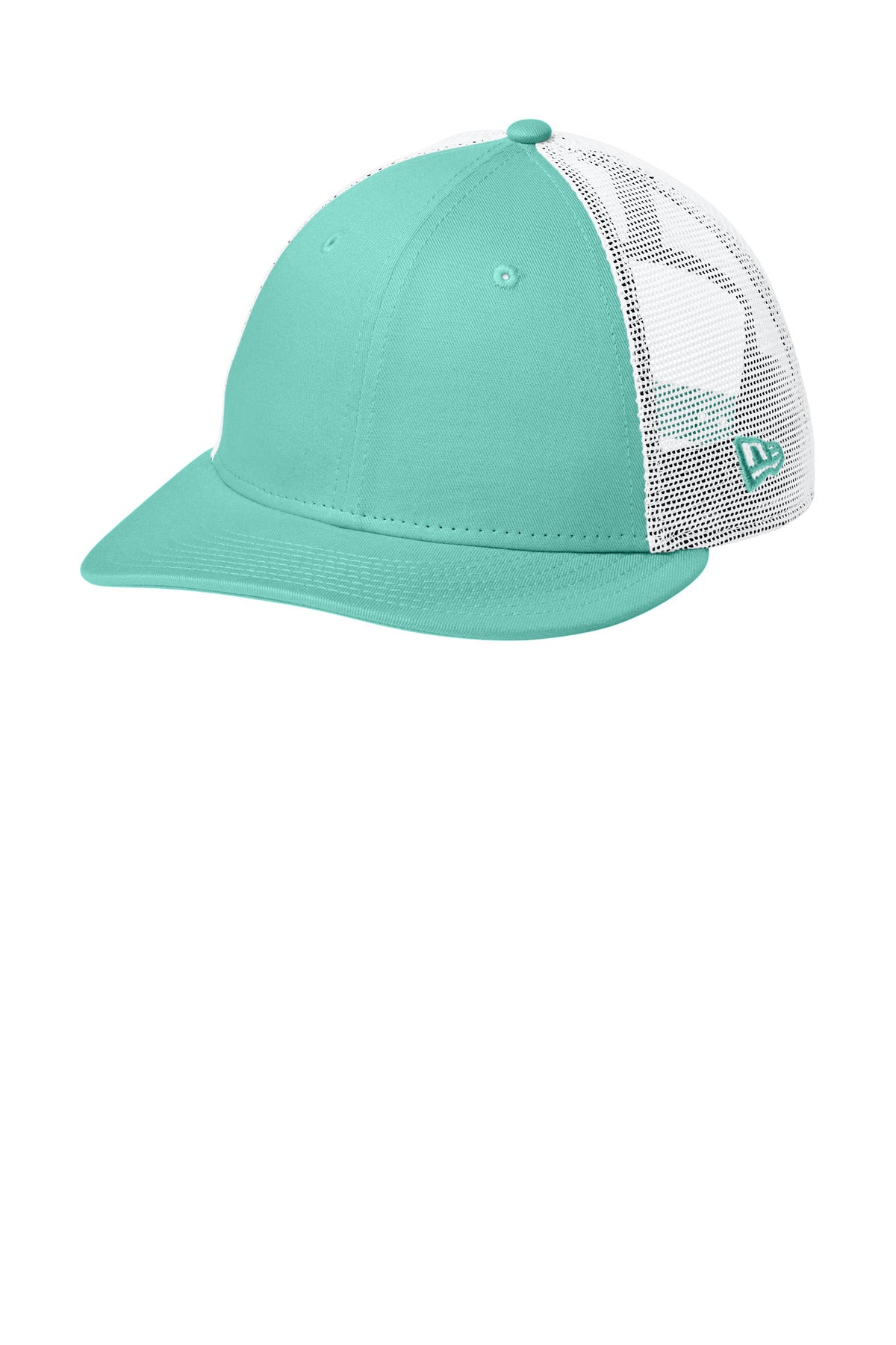 New Era   Snapback Low Profile Trucker Cap   NE207 - Flag Mint/ White