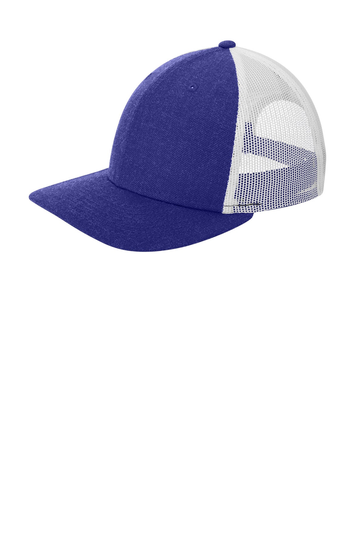 New Era   Snapback Low Profile Trucker Cap   NE207 - Heather Royal/ White