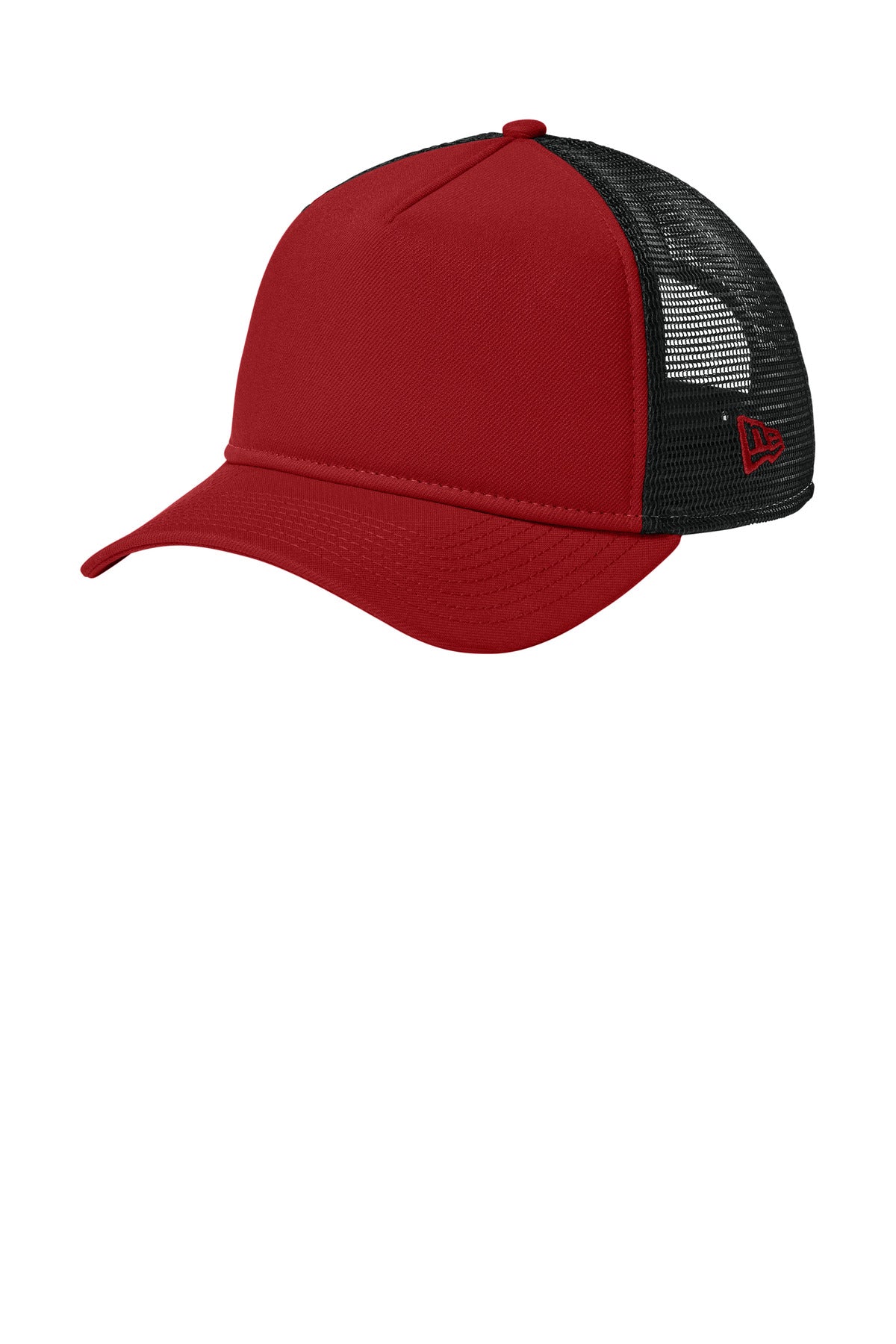 New Era A-Frame Snapback Mesh Back Cap NE212 - Flag Scarlet/ Black