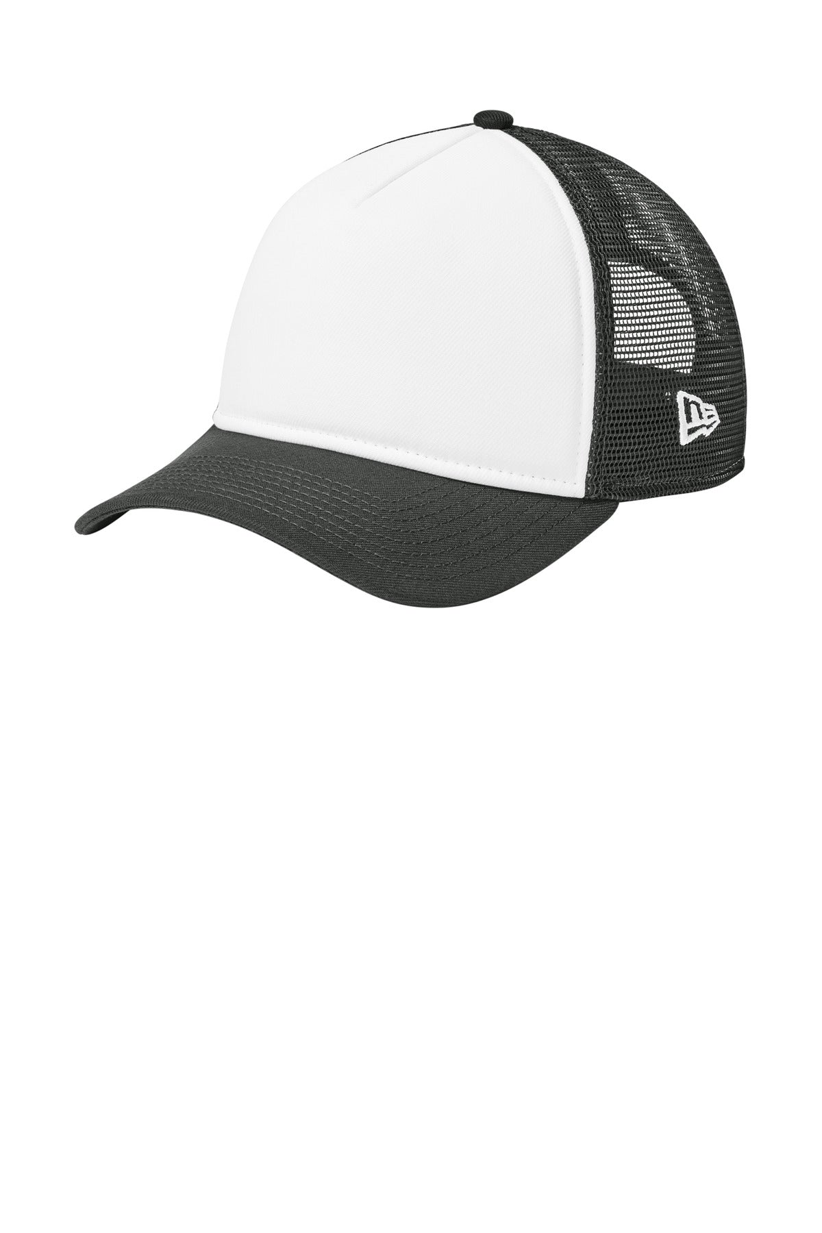 New Era A-Frame Snapback Mesh Back Cap NE212 - Flag White/ Graphite/ Graphite