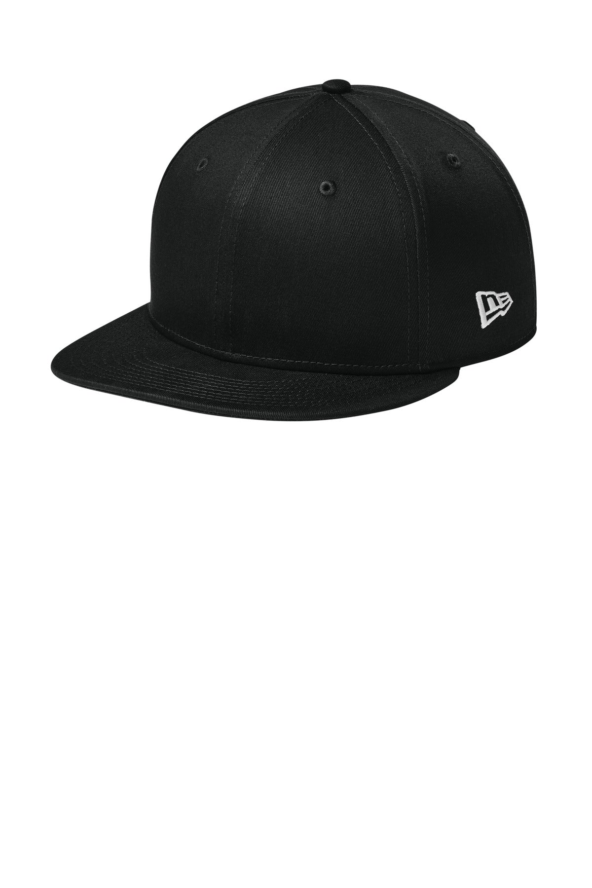New Era - Flat Bill Snapback Cap. NE400 - Flag Black