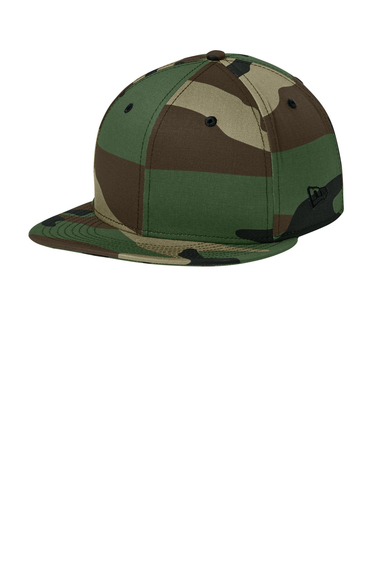 New Era - Flat Bill Snapback Cap. NE400 - Flag Camo