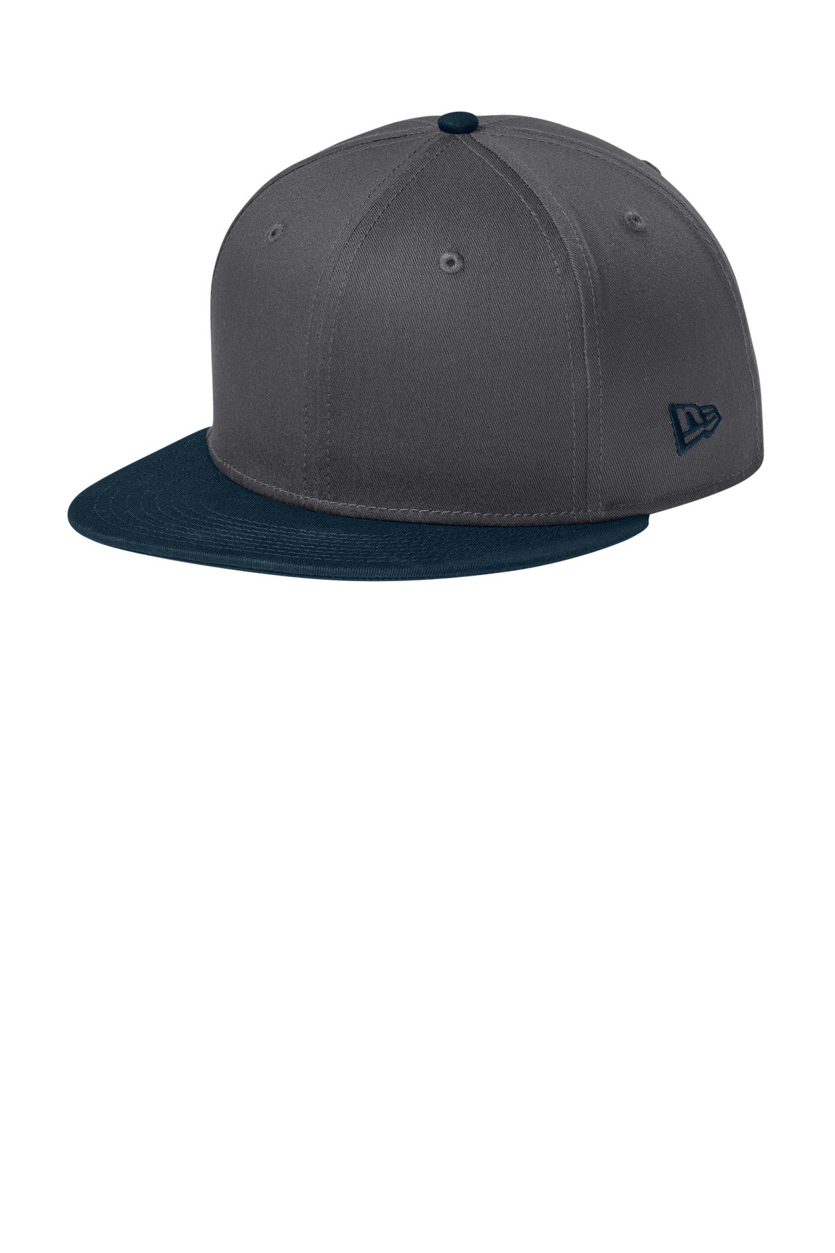 New Era - Flat Bill Snapback Cap. NE400 - Flag Charcoal/ Deep Navy