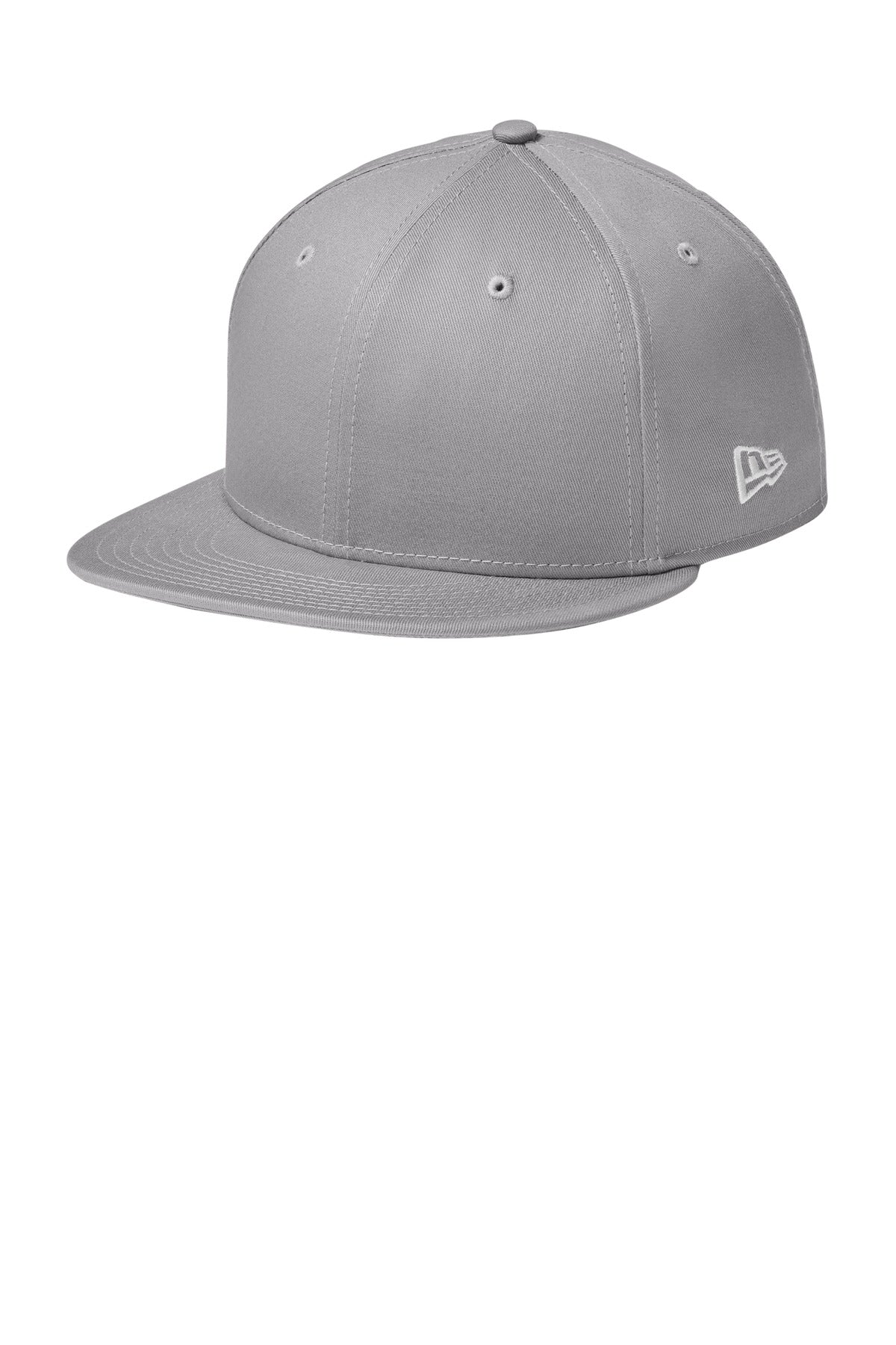 New Era - Flat Bill Snapback Cap. NE400 - Flag Grey