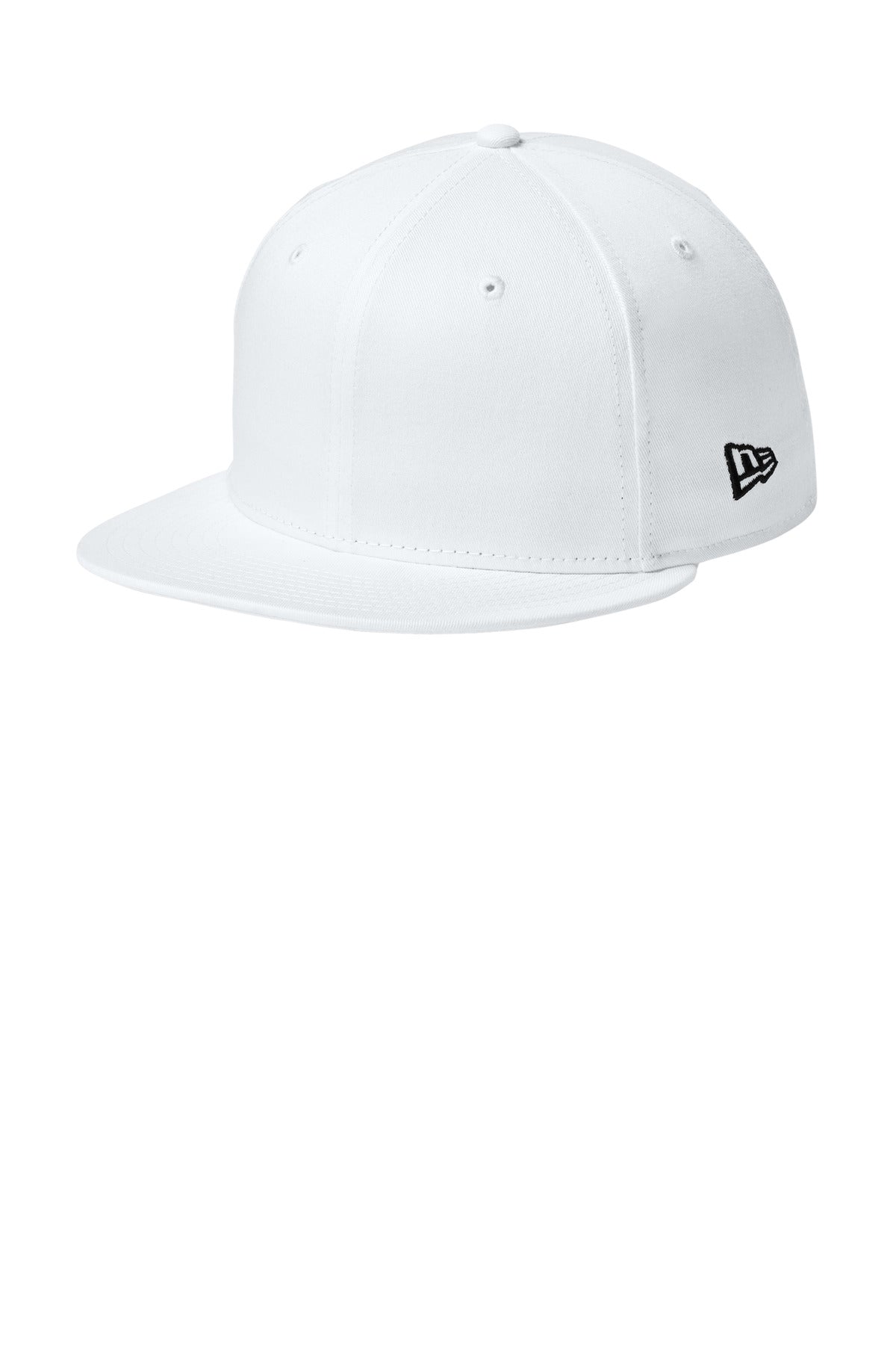 New Era - Flat Bill Snapback Cap. NE400 - Flag White