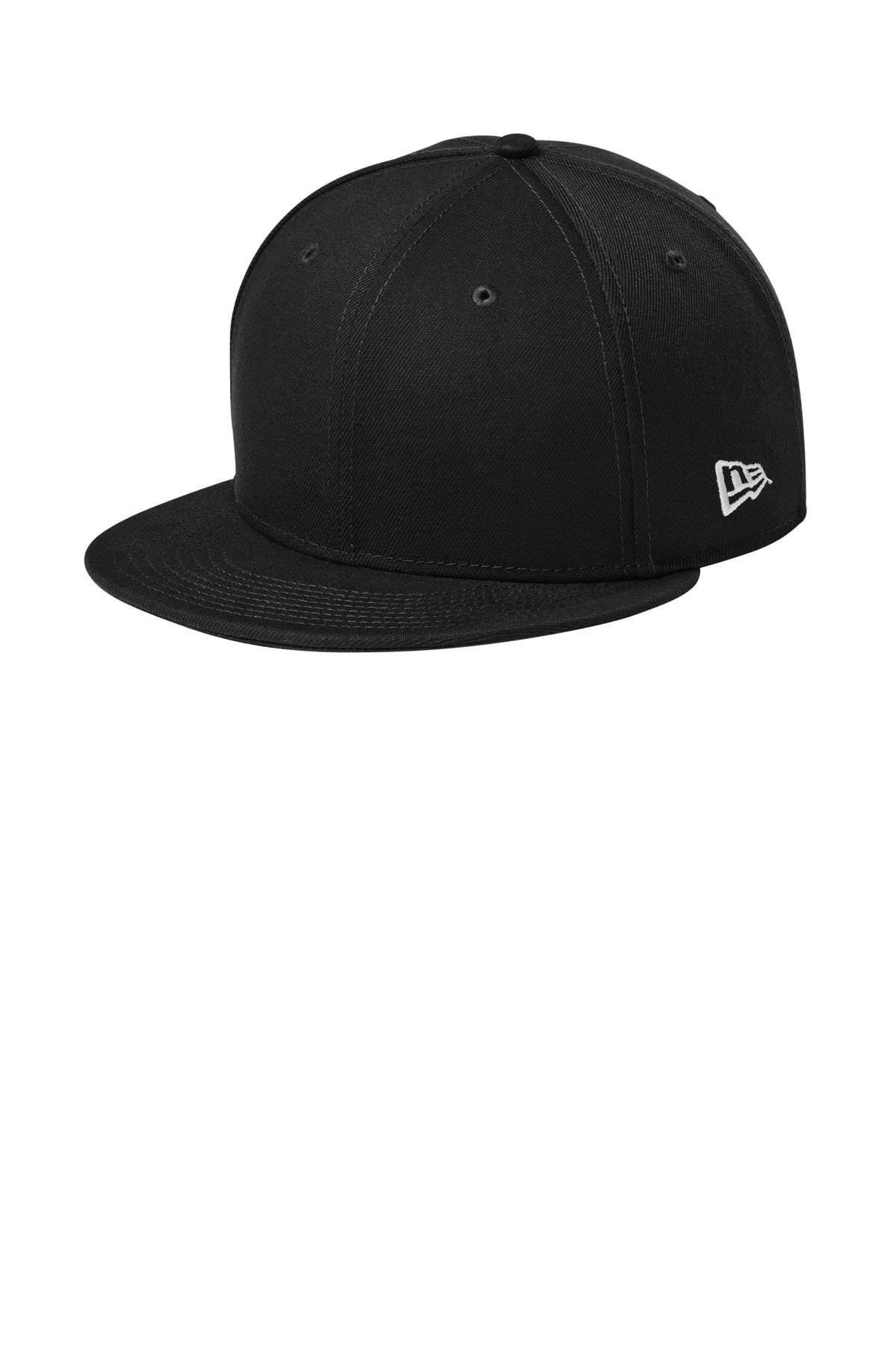 New Era Standard Fit Flat Bill Snapback Cap NE4020 - Flag Black