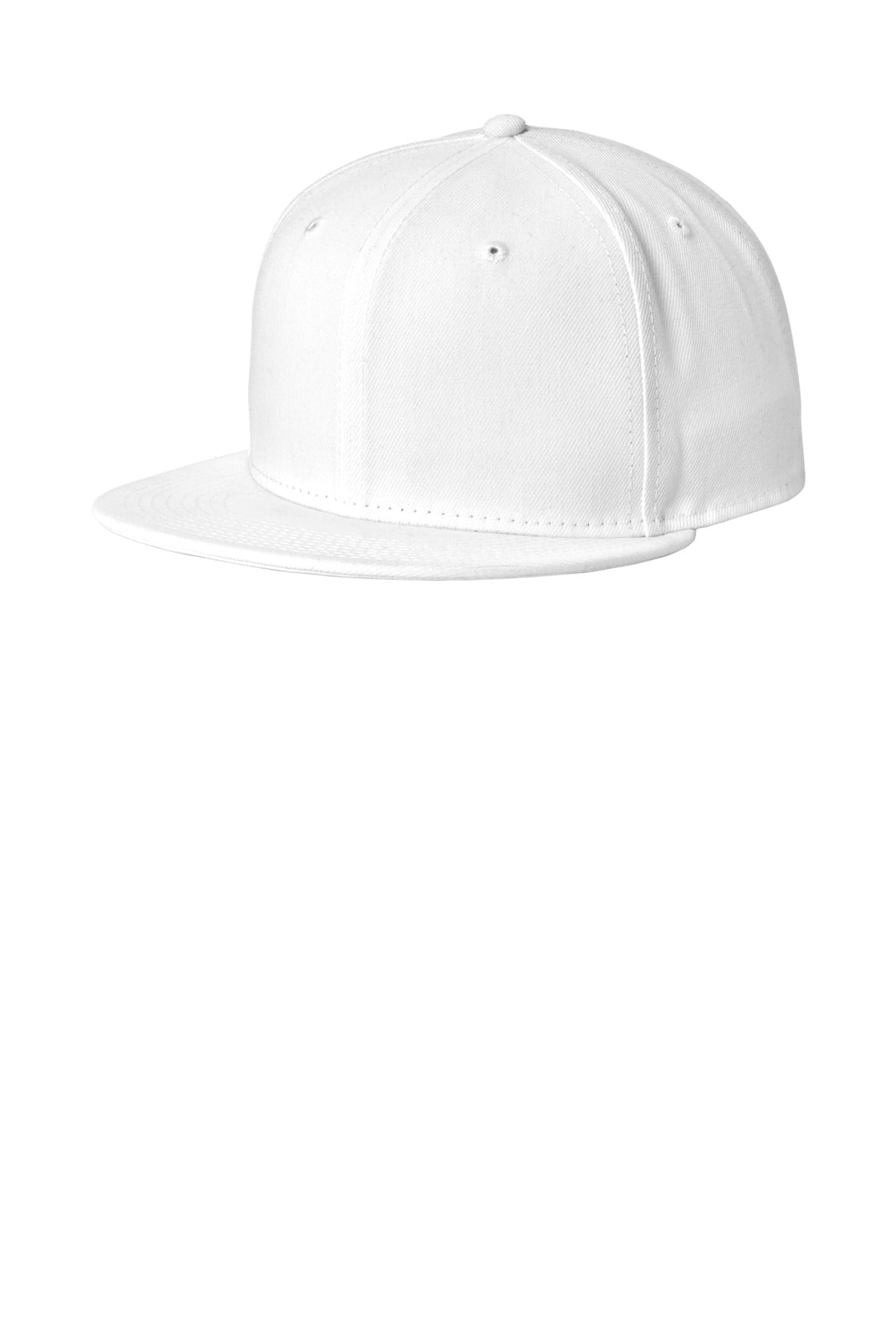 New Era Standard Fit Flat Bill Snapback Cap NE4020 - White
