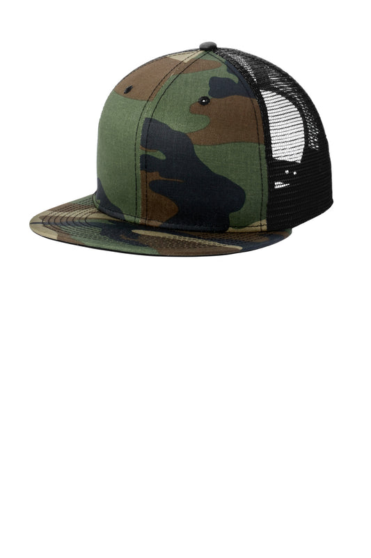 New Era Standard Fit Snapback Trucker Cap NE4030 - Camo/ Black