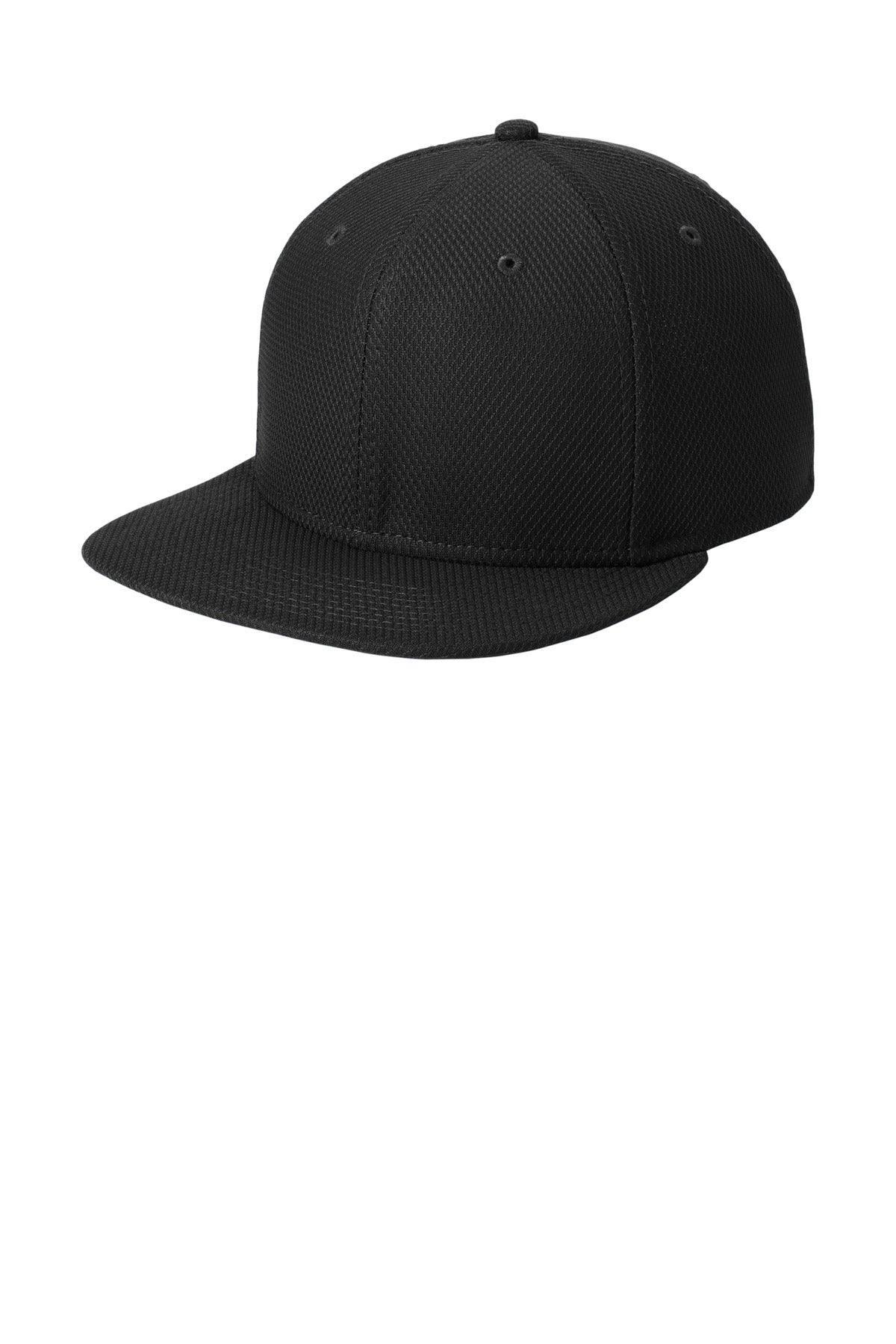 New Era  Original Fit Diamond Era Flat Bill Snapback Cap. NE404 - Black