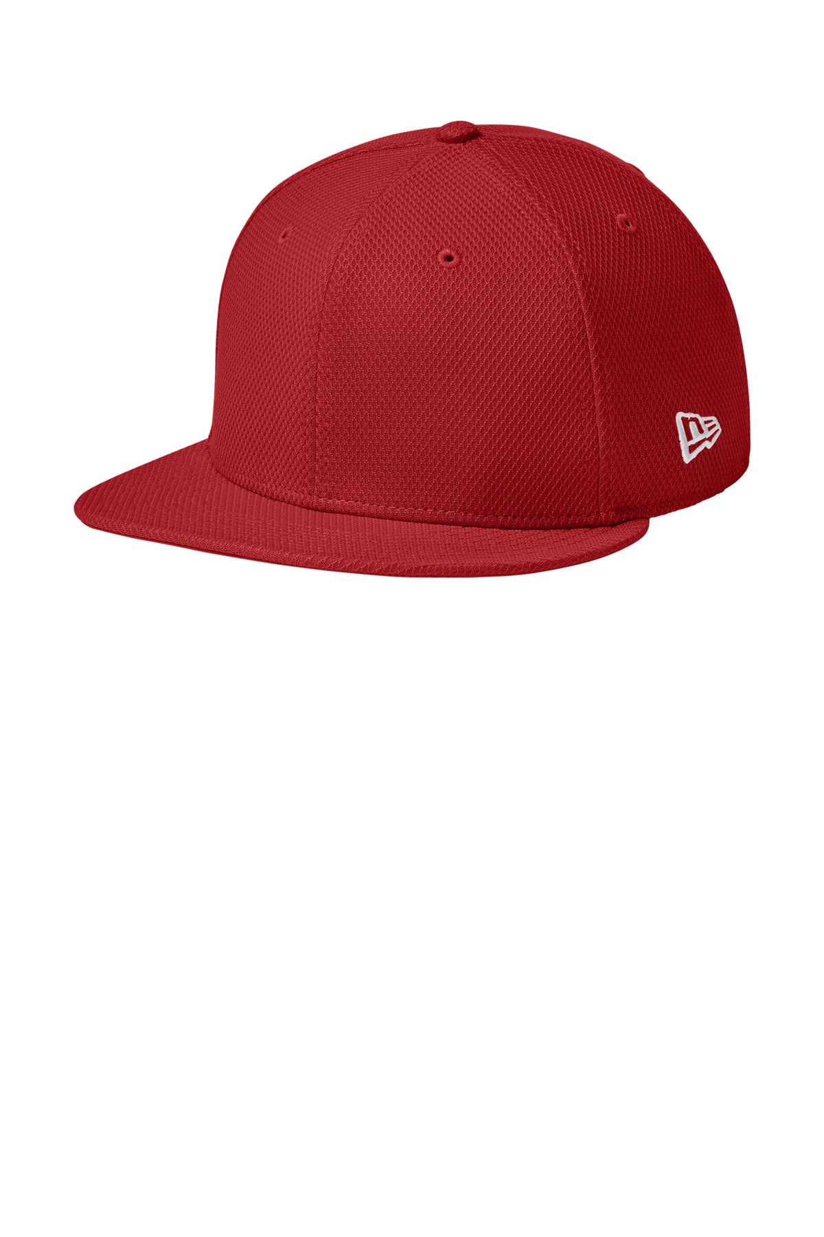 New Era  Original Fit Diamond Era Flat Bill Snapback Cap. NE404 - Flag Scarlet